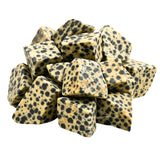 Amazing Gemstone jaspe dalmatien — texture naturelle et motifs uniques.
