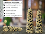 Amazing Gemstone jaspe dalmatien — harmonie mentale: cadre de méditation apaisant