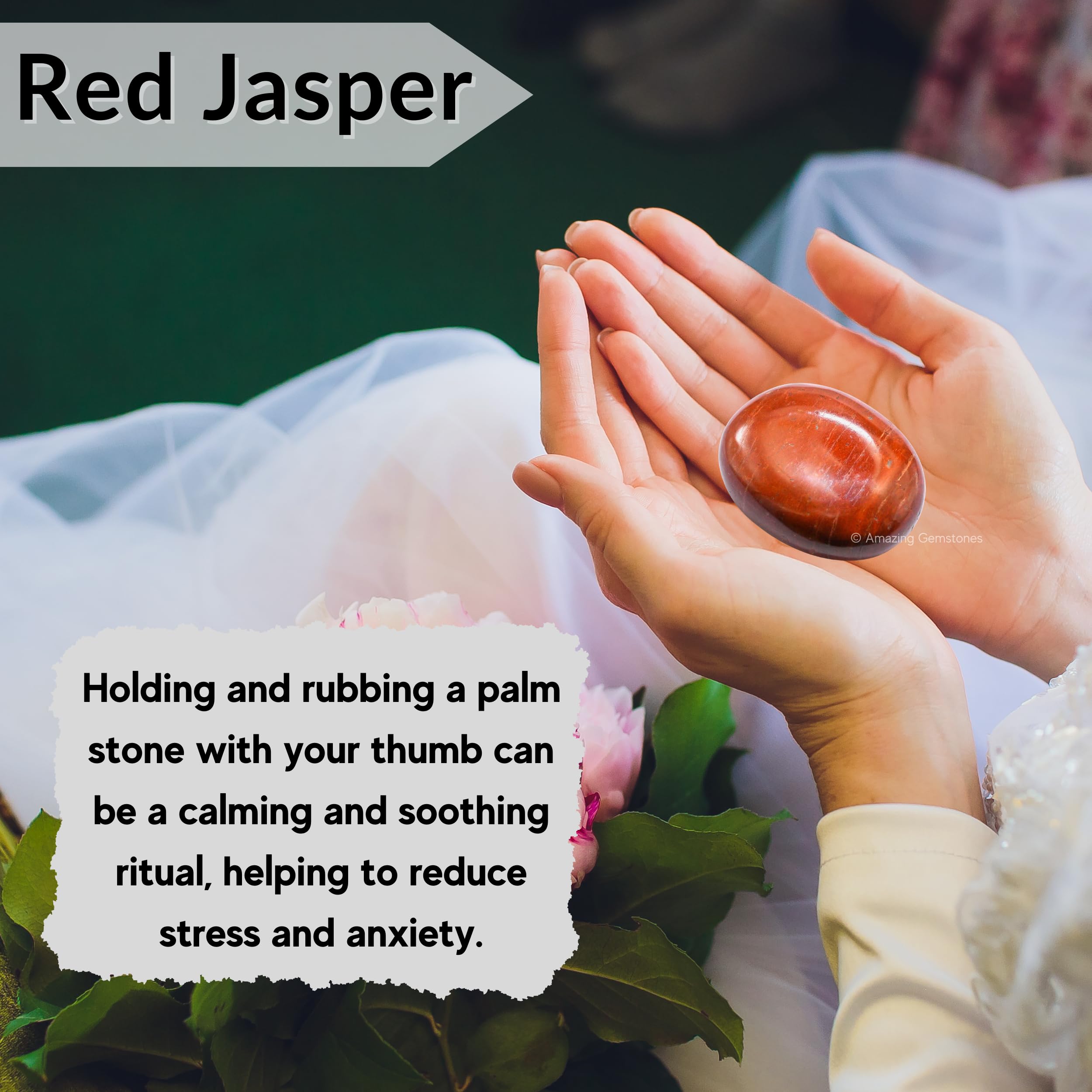 Amazing Gemstone jaspe rouge: ambiance douce et chaleureuse pour spa à domicile