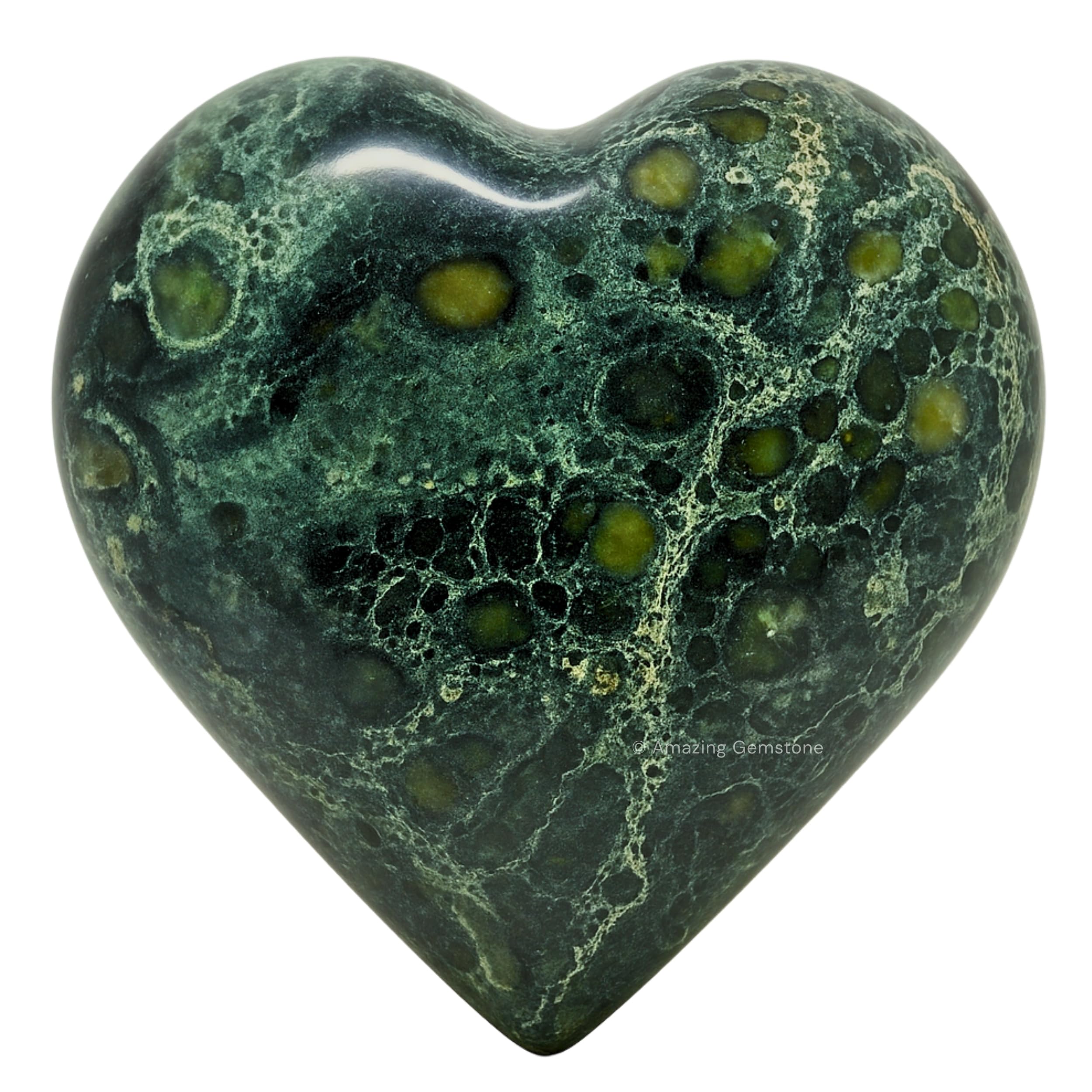 Amazing Gemstone Kambaba Jasper Coeur Palme : massage doux et équilibre des chakras