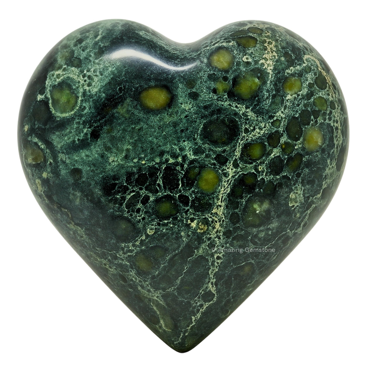 Amazing Gemstone Kambaba Jasper Coeur Palme : massage doux et équilibre des chakras