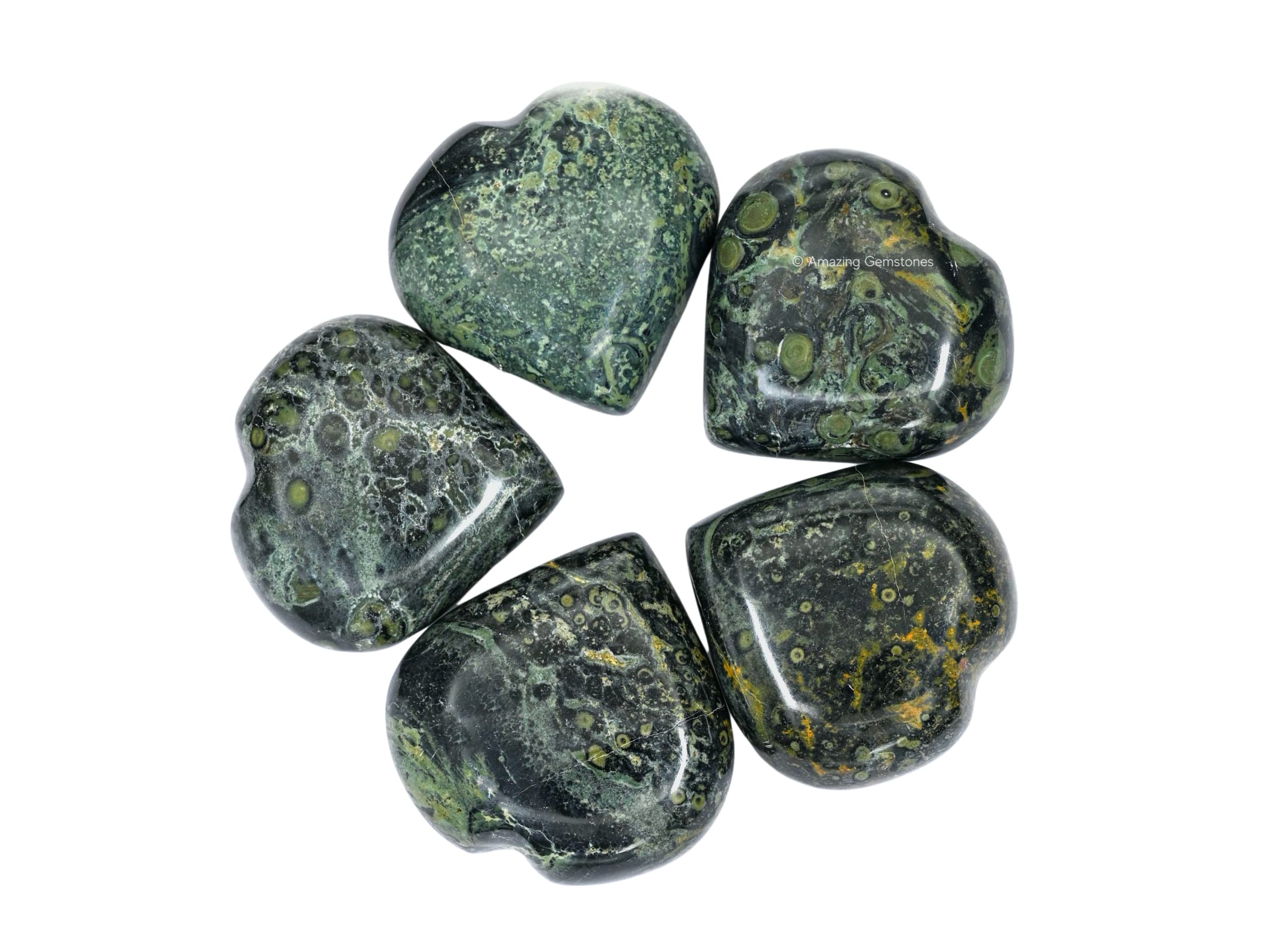 Amazing Gemstone Kambaba Jasper Grille Cristal : soutien tactile dans les pratiques de cristal