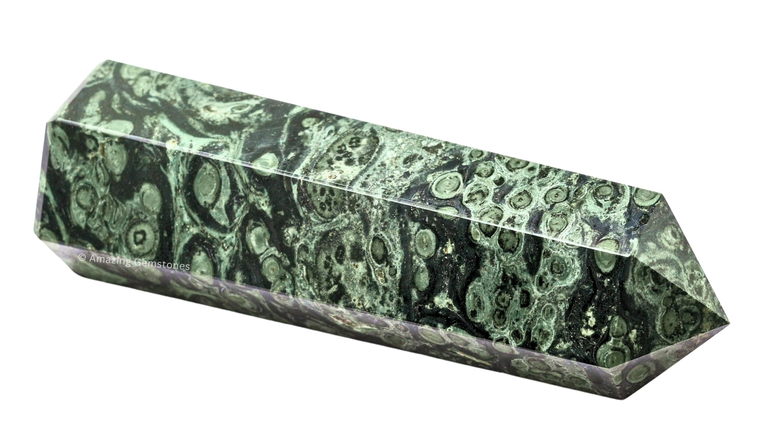 Amazing Gemstone Kambaba Jasper pointe cristal idéal pour méditation et calme.