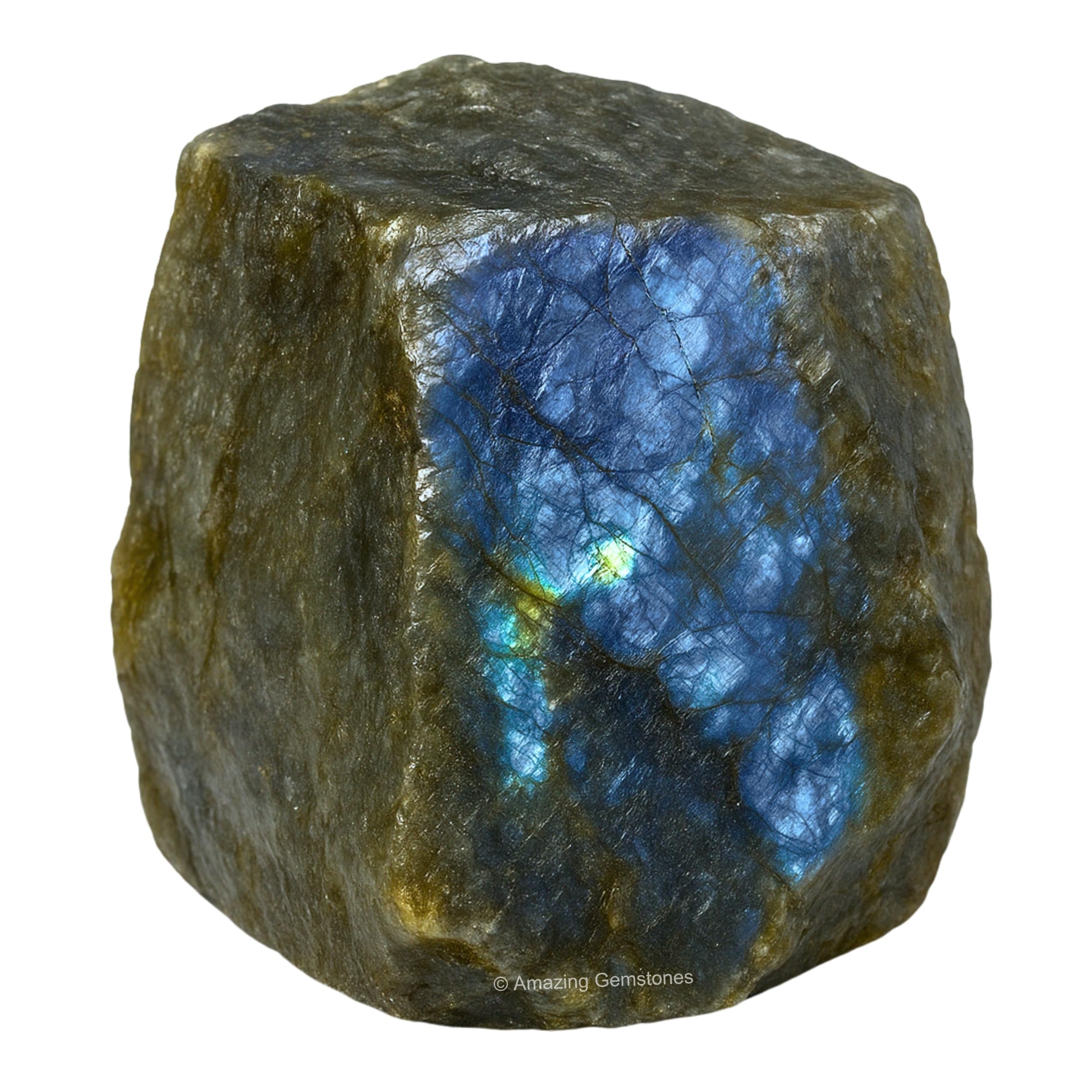 Amazing Gemstone Labradorite brut, pierre naturelle pour concentration et inspiration.