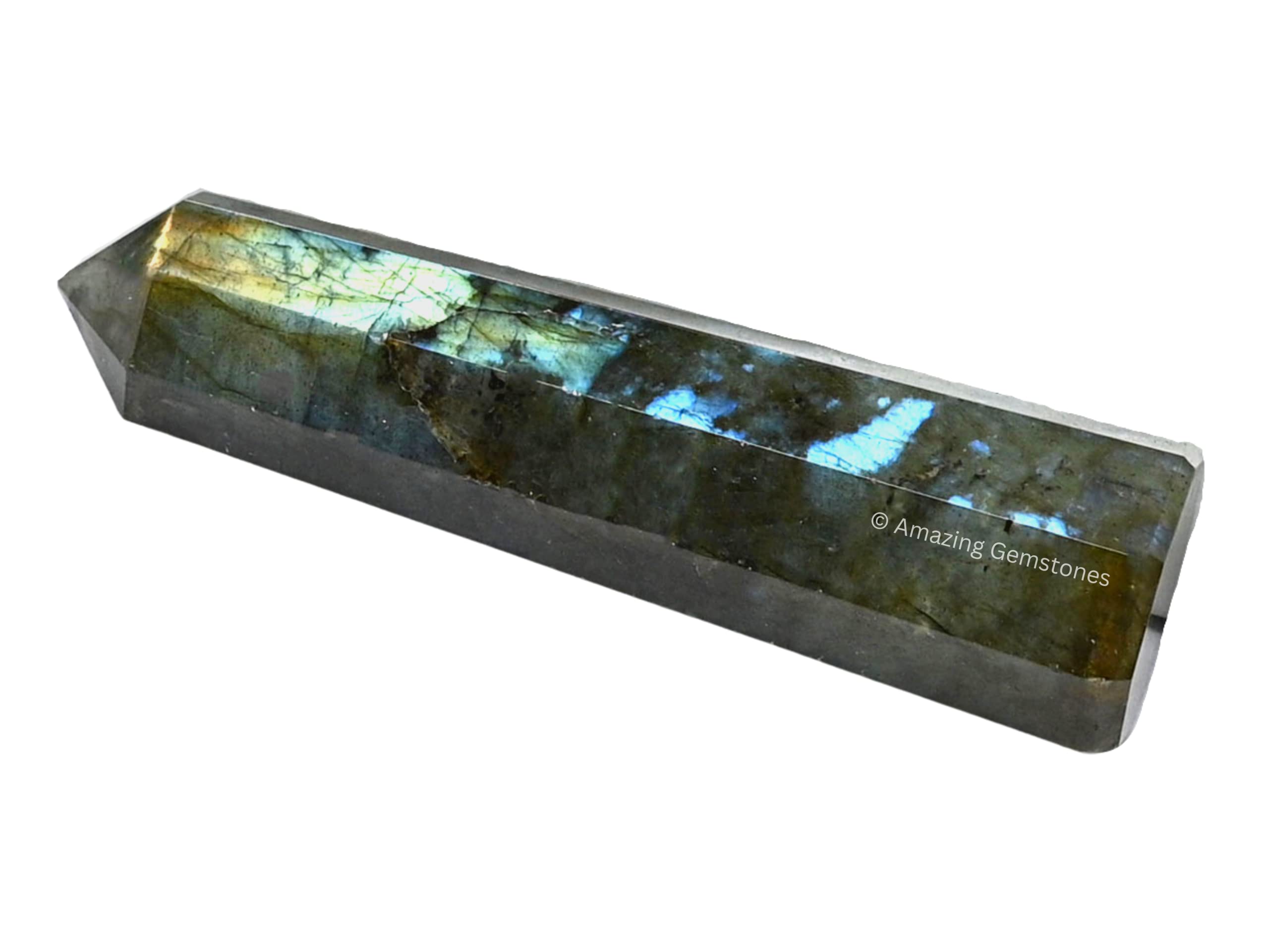 Amazing Gemstone Labradorite – tour cristal utile en Reiki et grille de cristaux pour énergie concentrée.