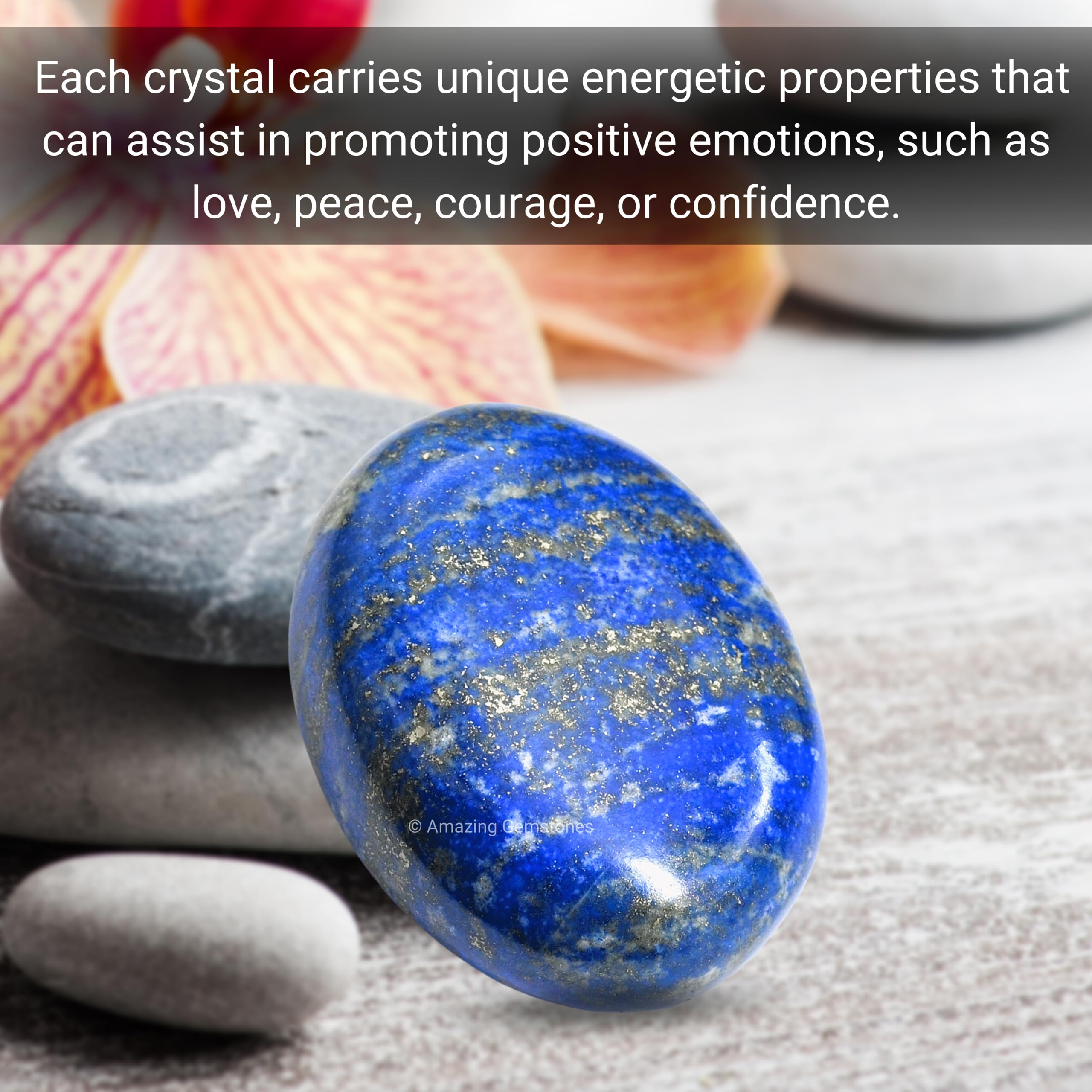 Amazing Gemstone énergie-lapis-lazuli pour méditation et grille de cristaux.