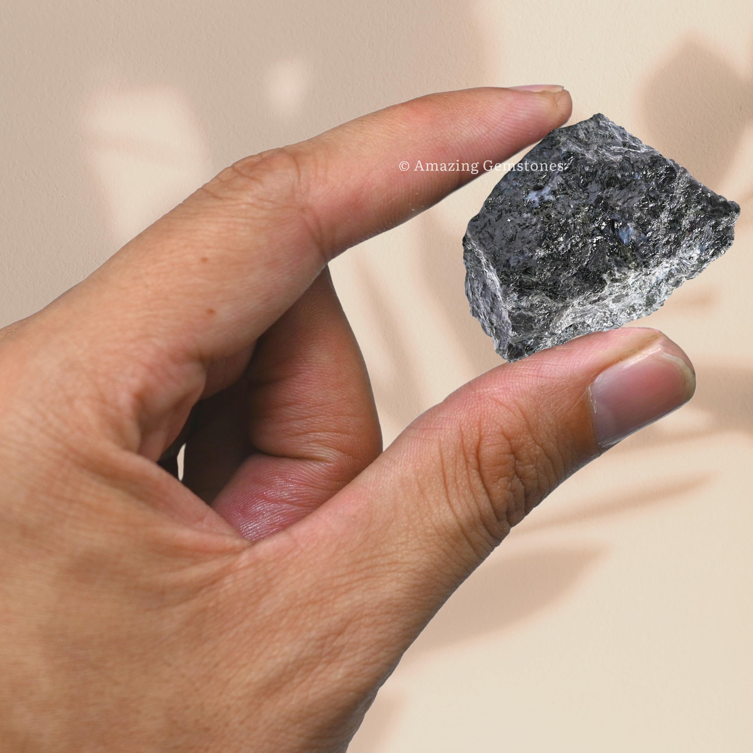 Amazing Gemstone larvikite ensemble pièces : parfait pour le polissage et créations faites soi-même.
