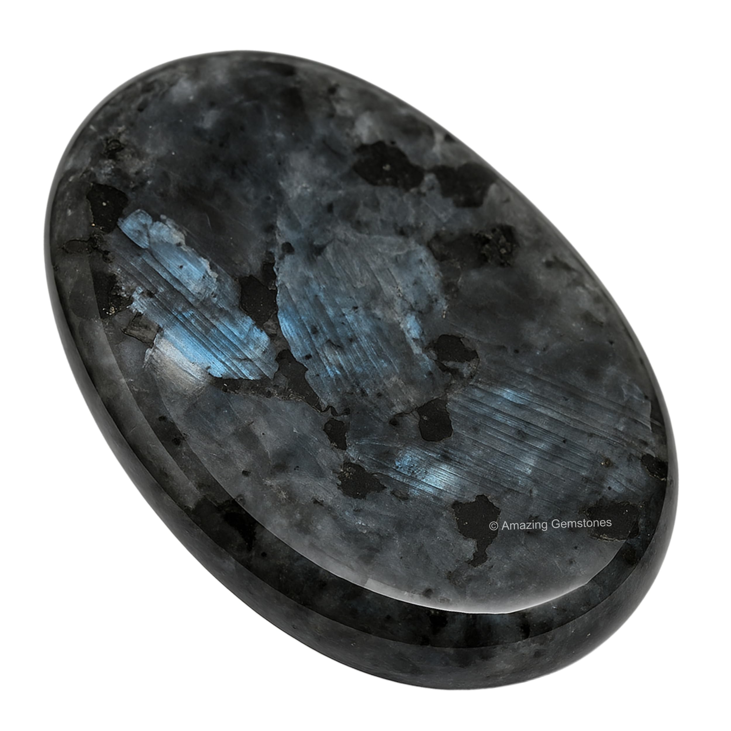 Amazing Gemstone Larvikite — pierre anti-stress parfaite pour la concentration pendant la méditation