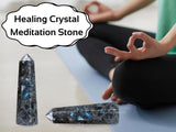 Amazing Gemstone Larvikite-reiki-energie : soutien pour soins énergétiques.