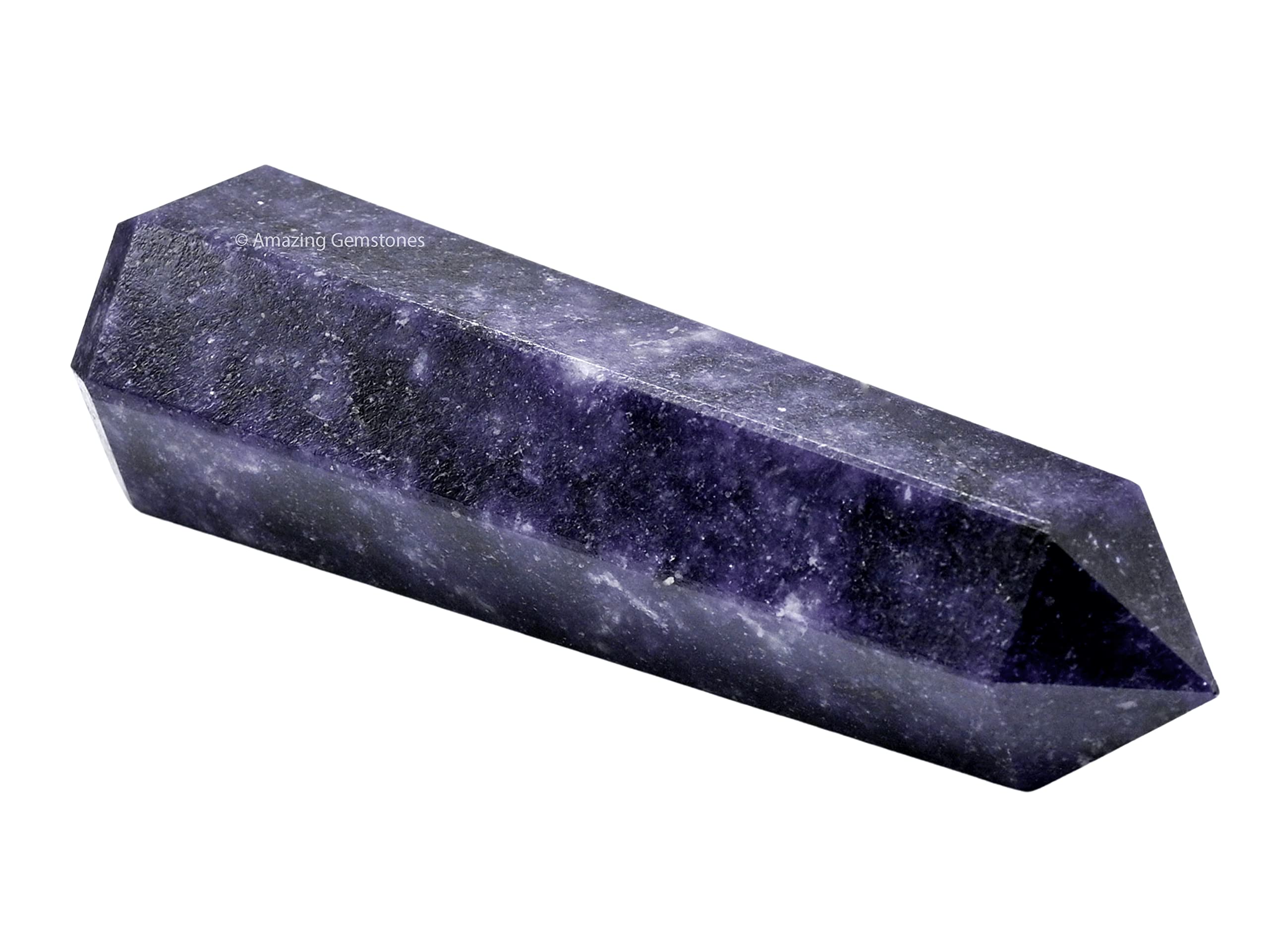 Amazing Gemstone Lepidolite centre-grille cristal: point focal pour une grille harmonieuse