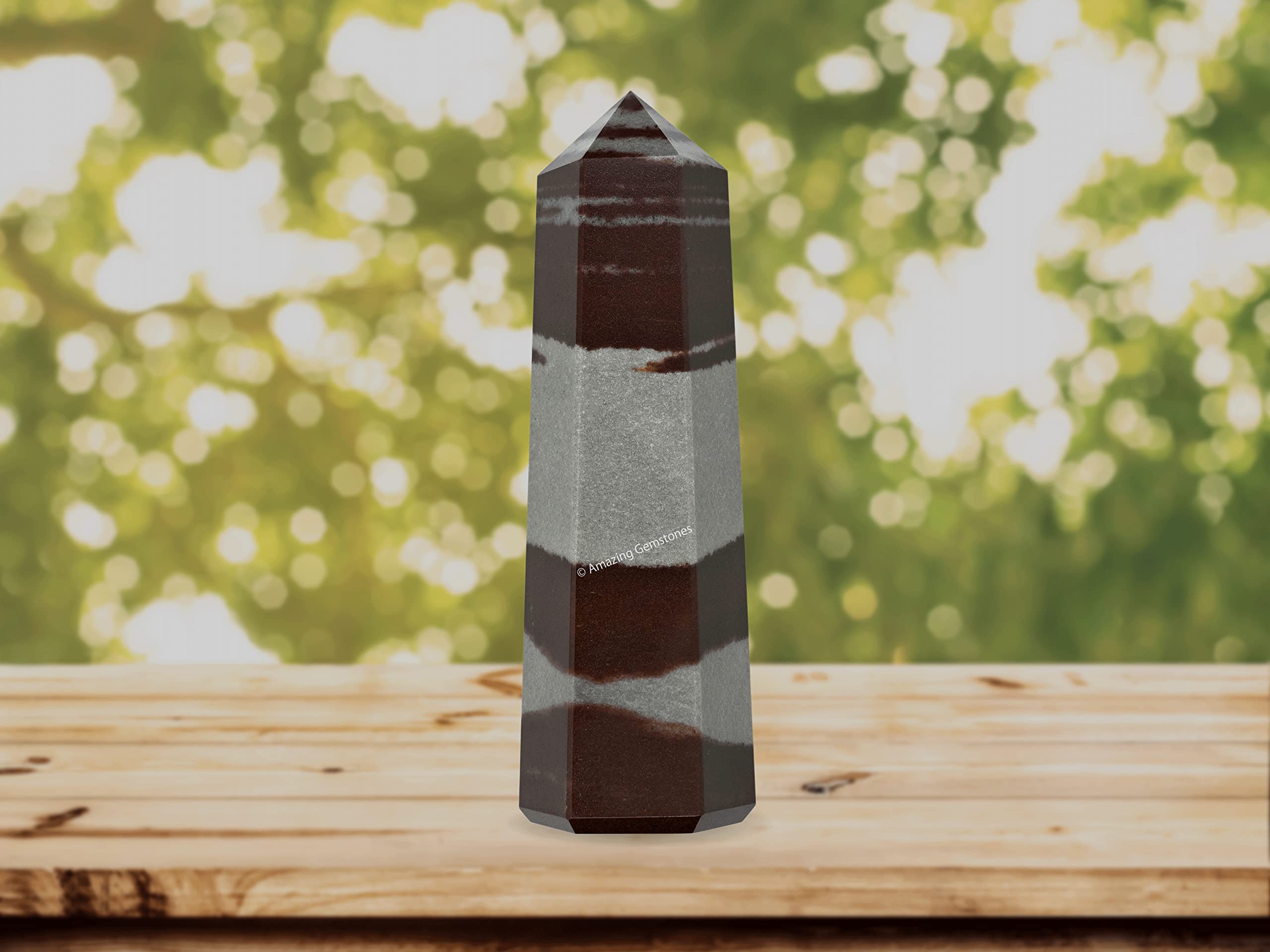 Amazing Gemstone lingam pour Reiki et focalisation intentionnelle