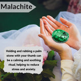 Amazing Gemstone Malachite: outil tactile pour séances de fitness mentale et centrage.