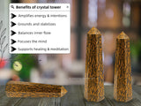 Amazing Gemstone Mariyam Jaspe Tour Cristal Purification: purification douce et ambiance sereine.