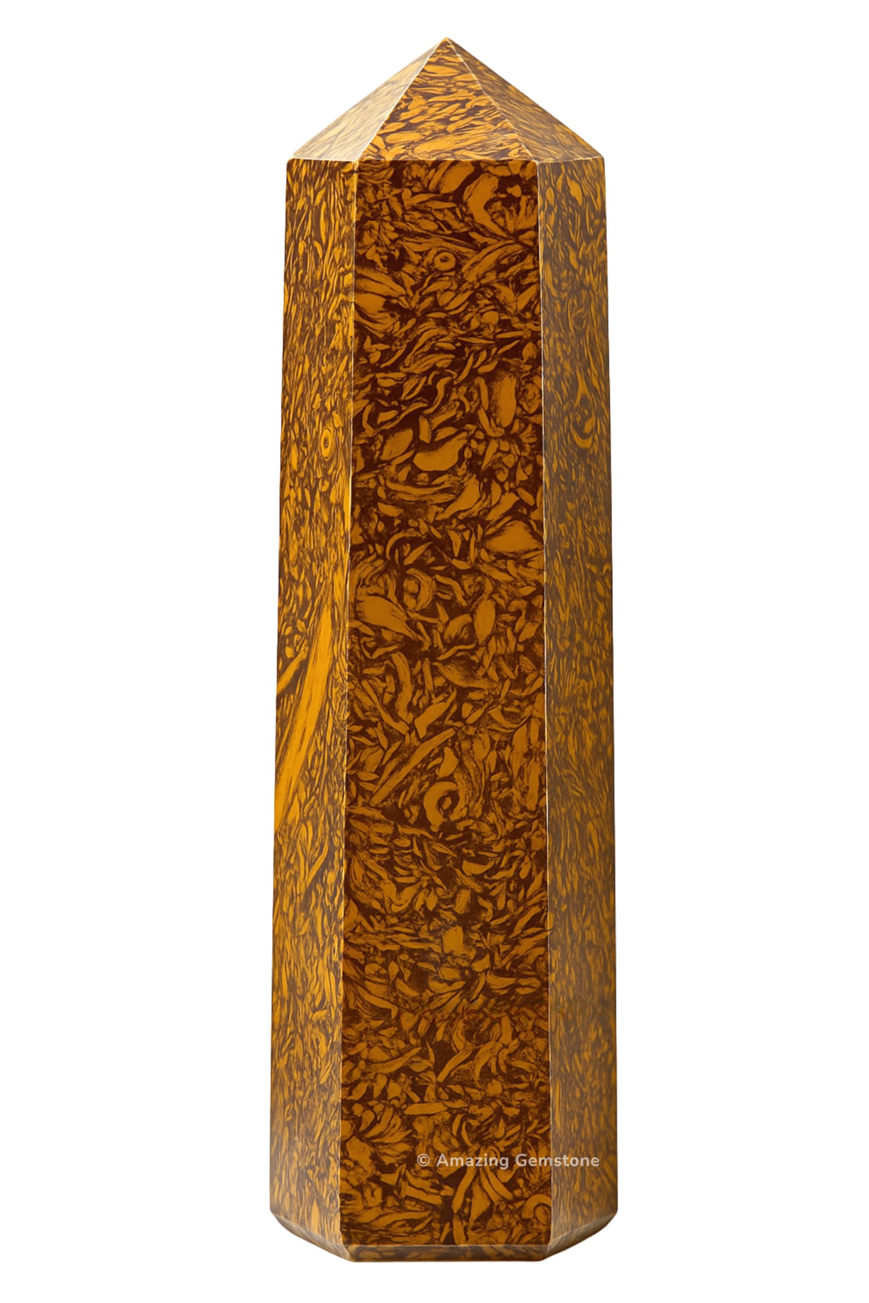 Amazing Gemstone Mariyam Jasper - pointe cristal pour purification d'energie et concentration.