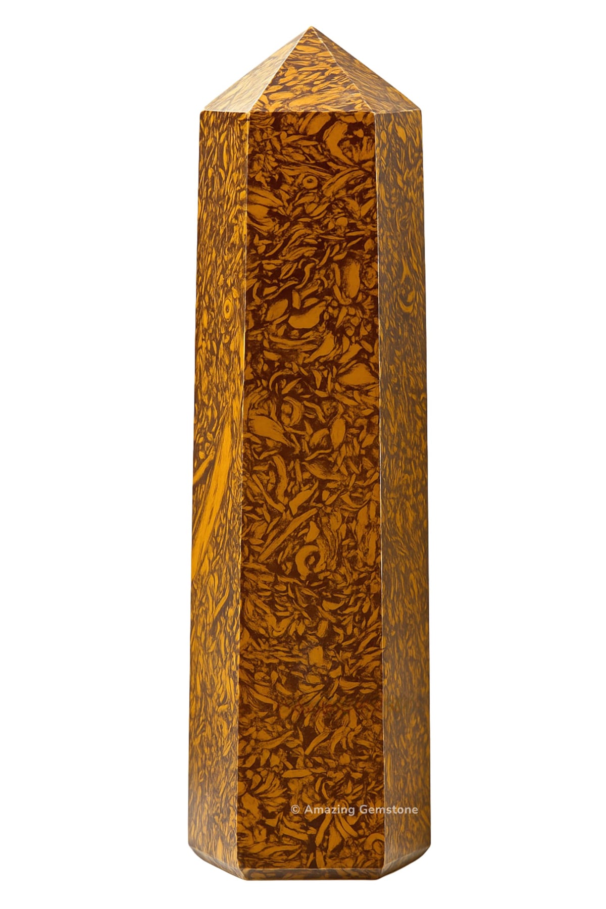 Amazing Gemstone Mariyam Jasper - pointe cristal pour purification d'energie et concentration.