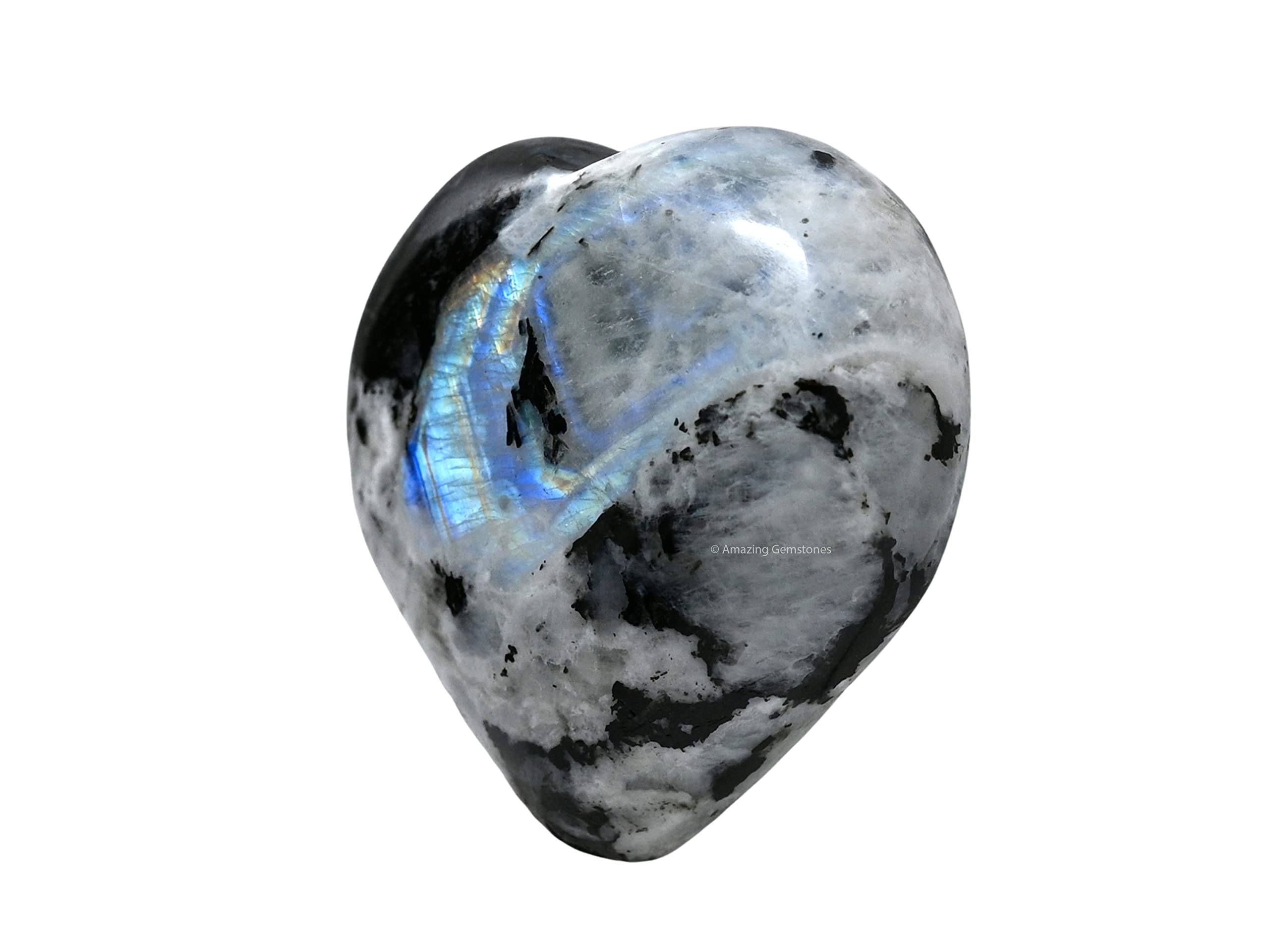 Amazing Gemstone Rainbow Moonstone: massage du dos et nuque avec pierre palmaire