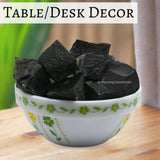 Amazing Gemstone agate noir brut, parfait pour méditation et concentration.