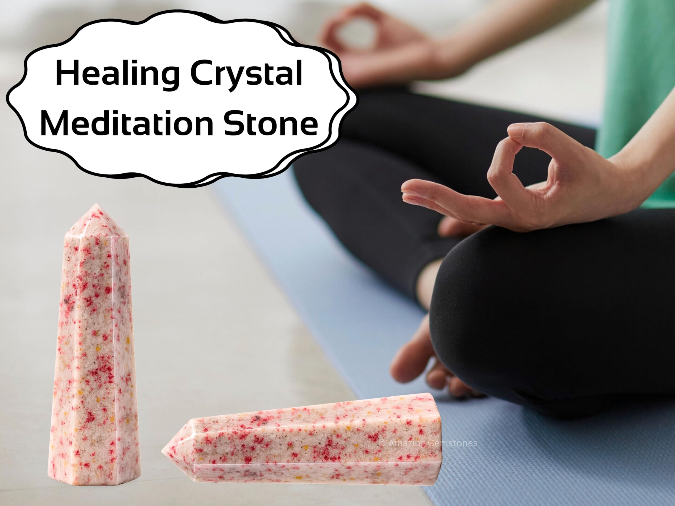 Amazing Gemstone Méditation Harmonisation Cristal — parfait pour méditer et stabiliser les émotions.
