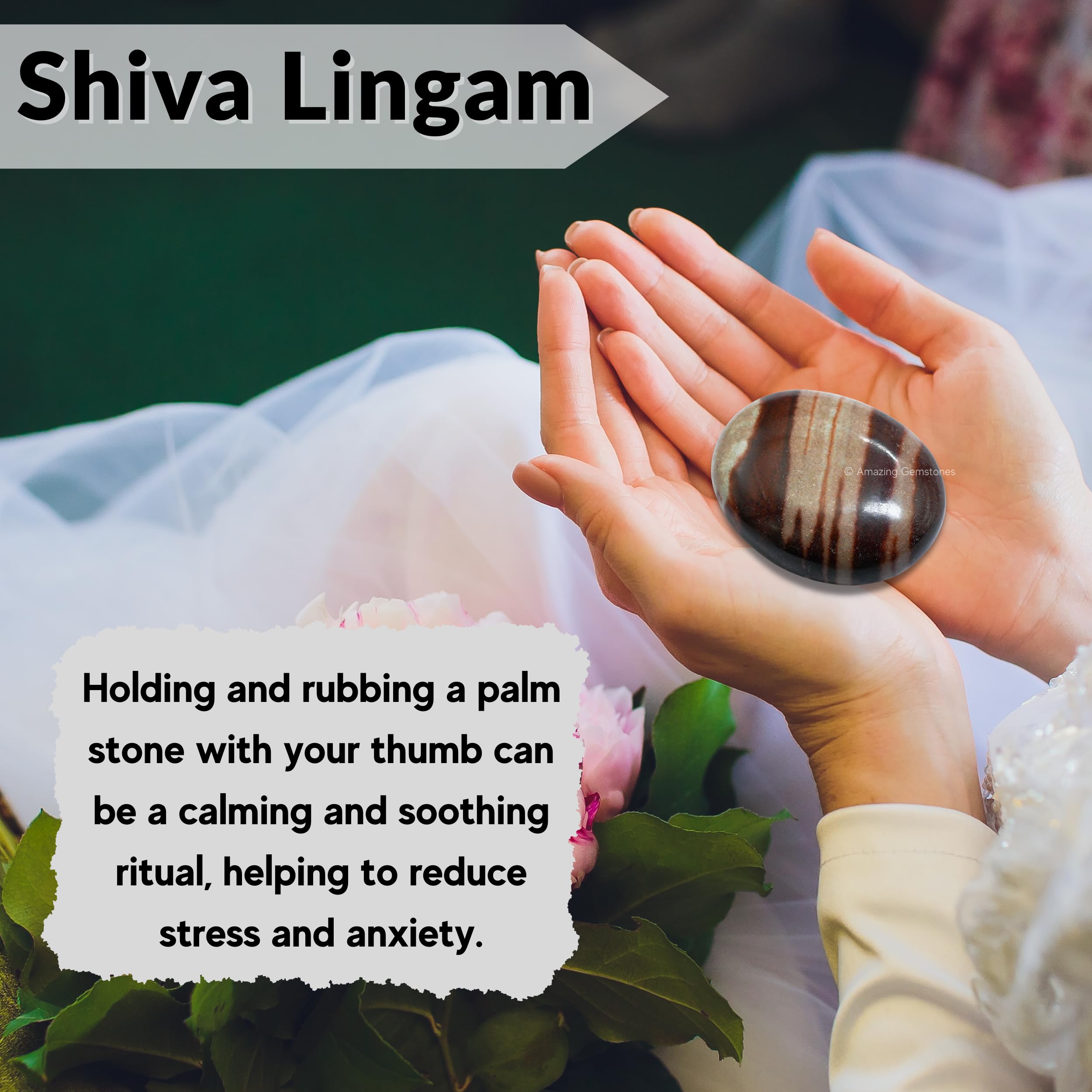 Amazing Gemstone Narmada Shiva Lingam – décoration zen pour bureau ou autel.