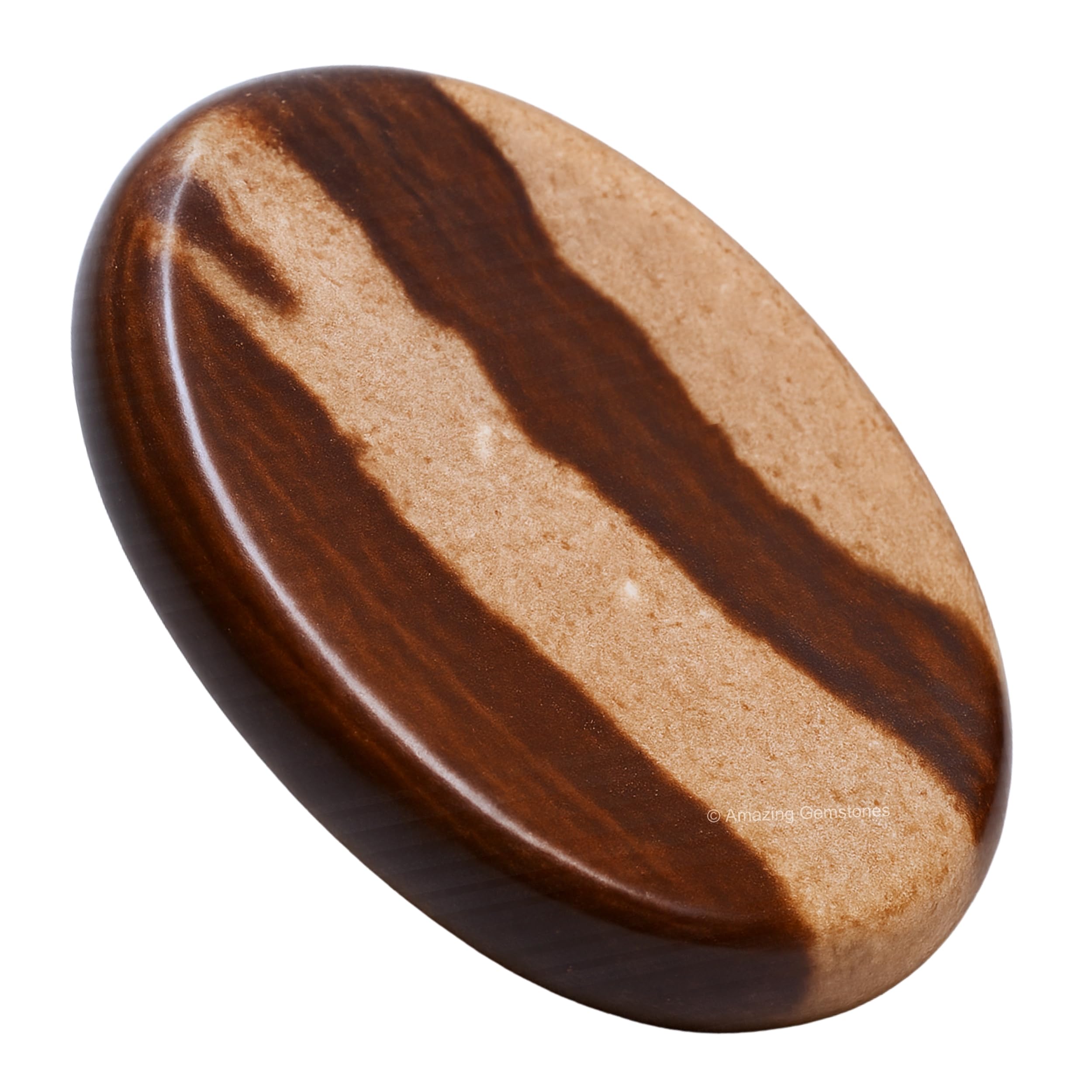 Amazing Gemstone Narmada Shiva Lingam, pierre-palmaire, favorise le centrage lors de la méditation.