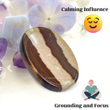 Amazing Gemstone Narmada Shiva Lingam, relaxation-quotidienne, accompagne les pauses et la respiration.