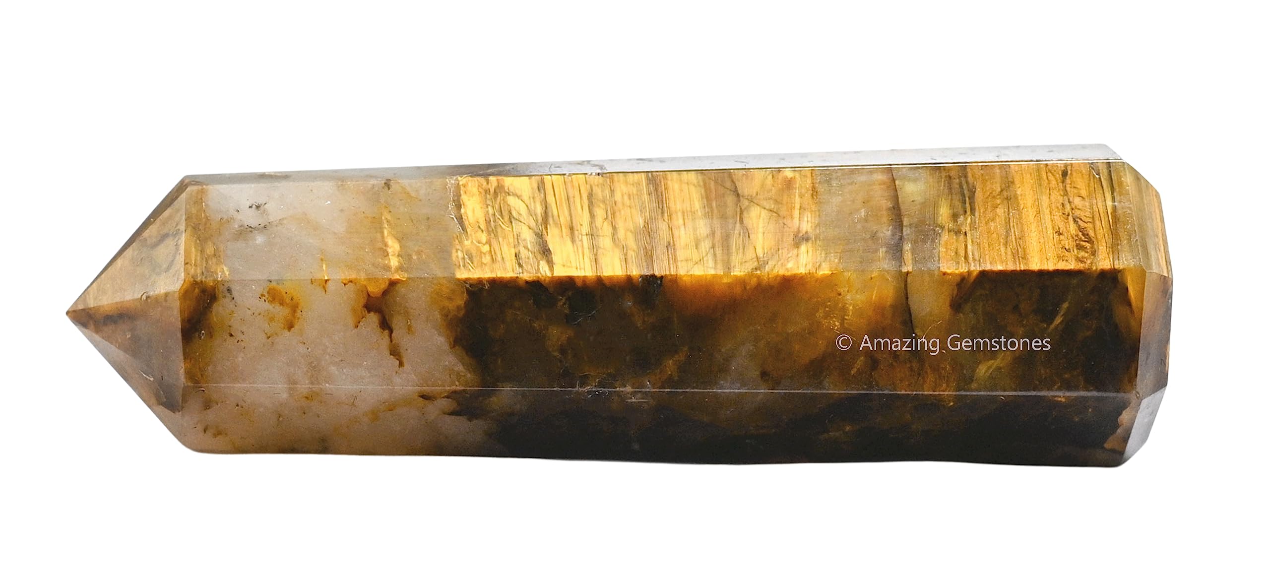 Amazing Gemstone Nellite pointe-cristal énergisant pour la méditation et la concentration.