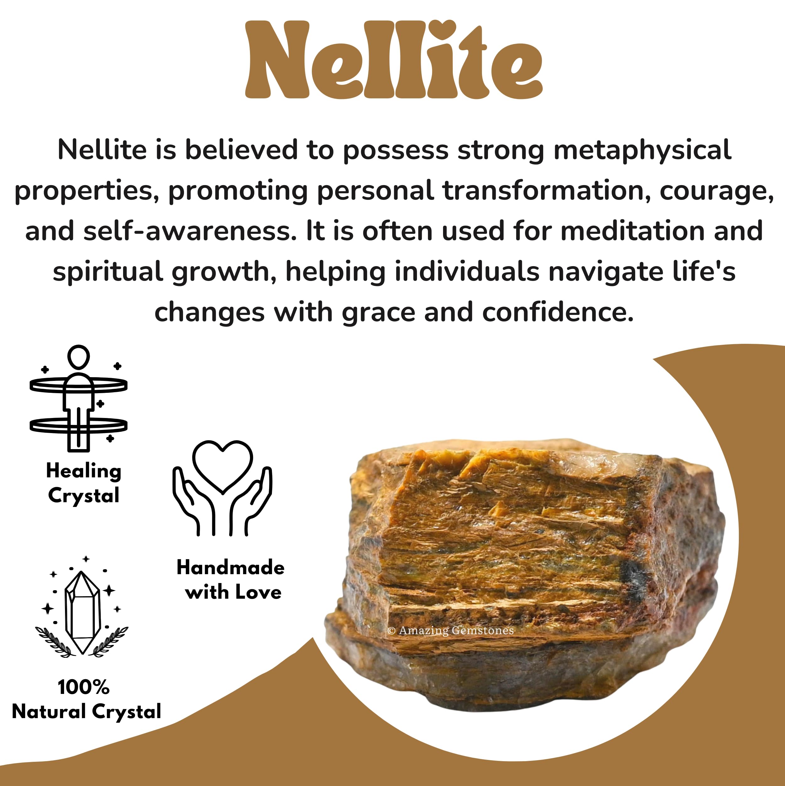 Amazing Gemstone Nellite usage pour projets créatifs et bricolage