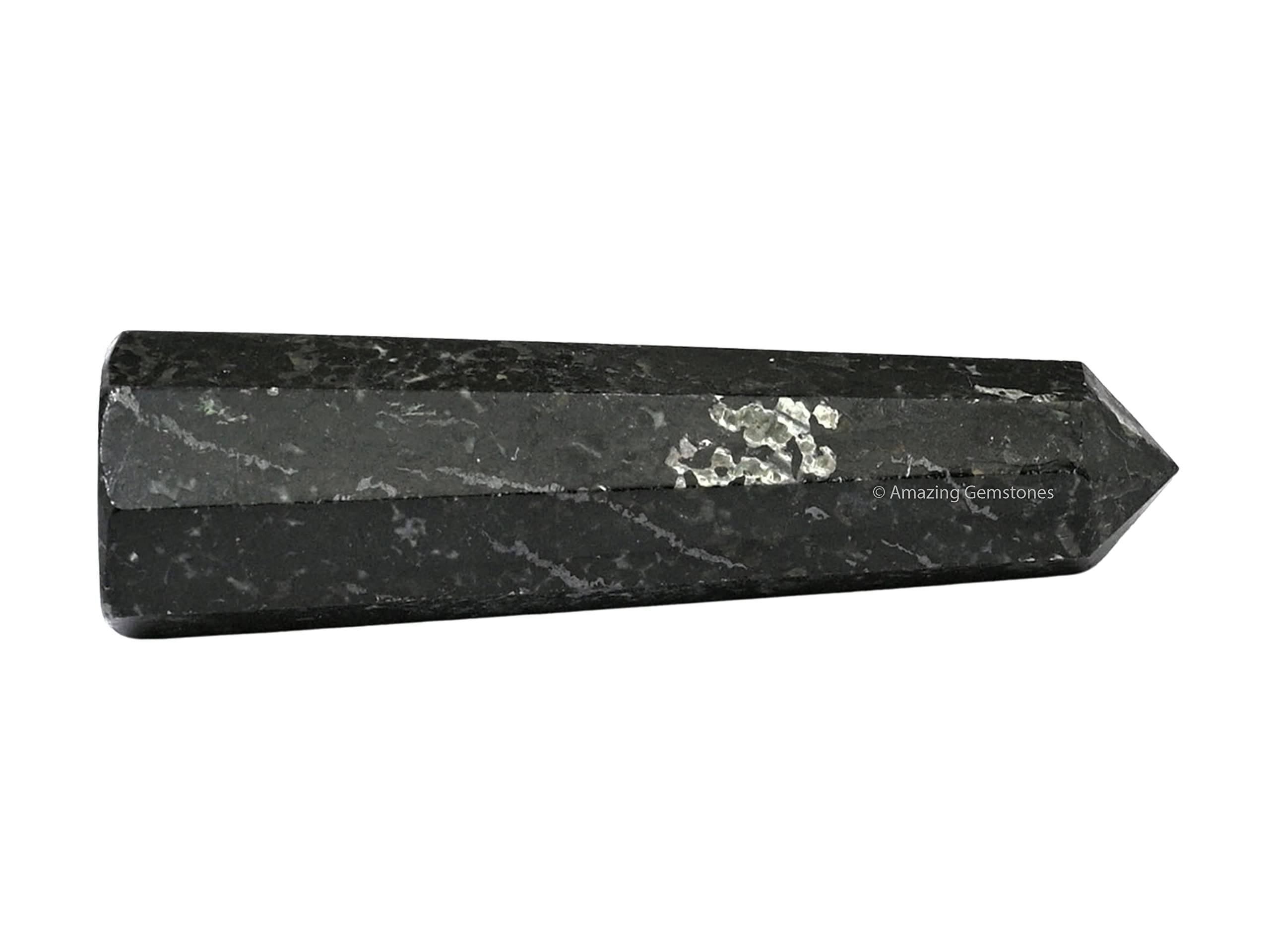 Amazing Gemstone Nuummite tours focus-energie soutient équilibre et concentration
