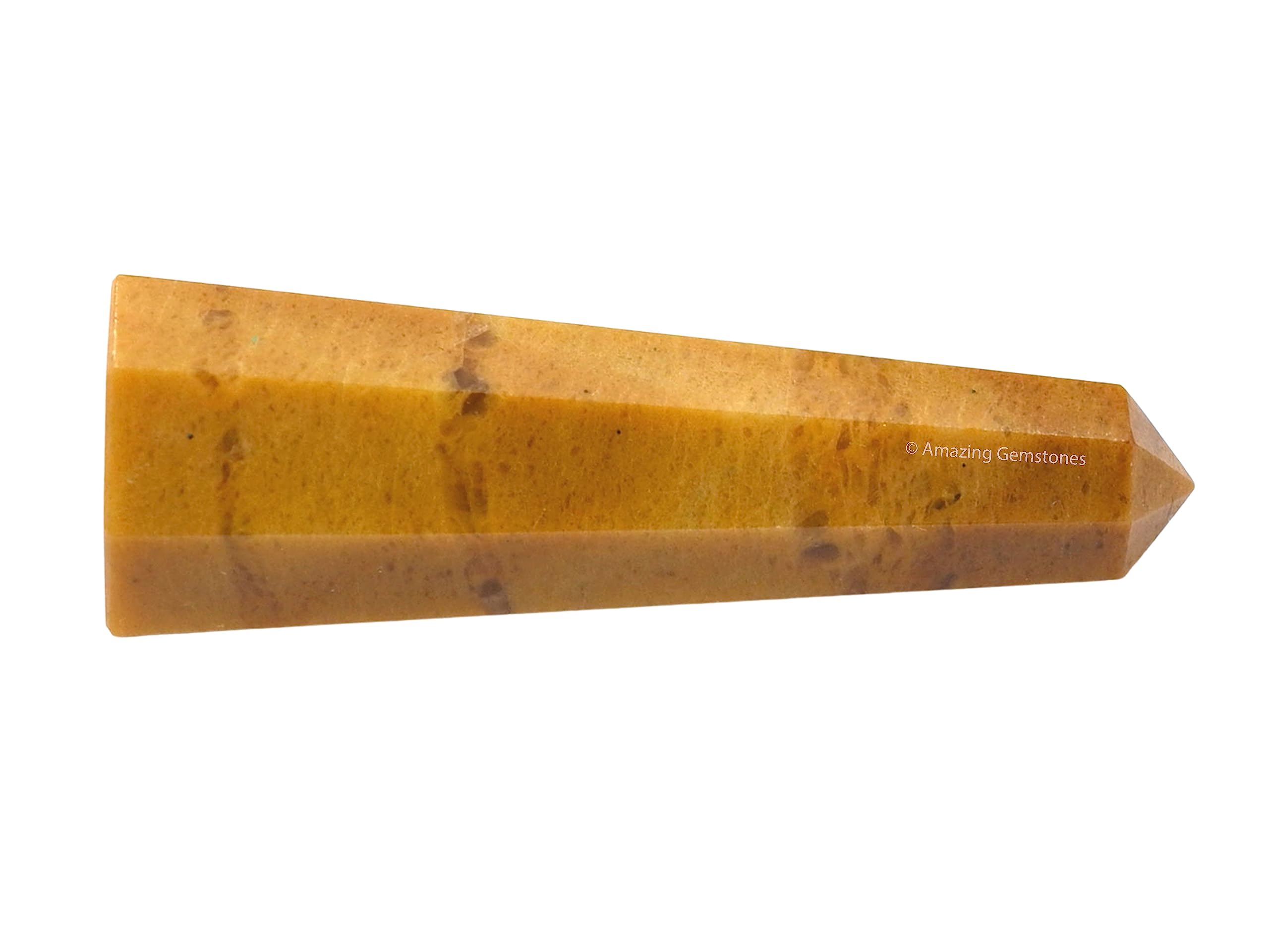 Amazing Gemstone obelisque-jaune-jaspe: équilibre mental et concentration accrue.