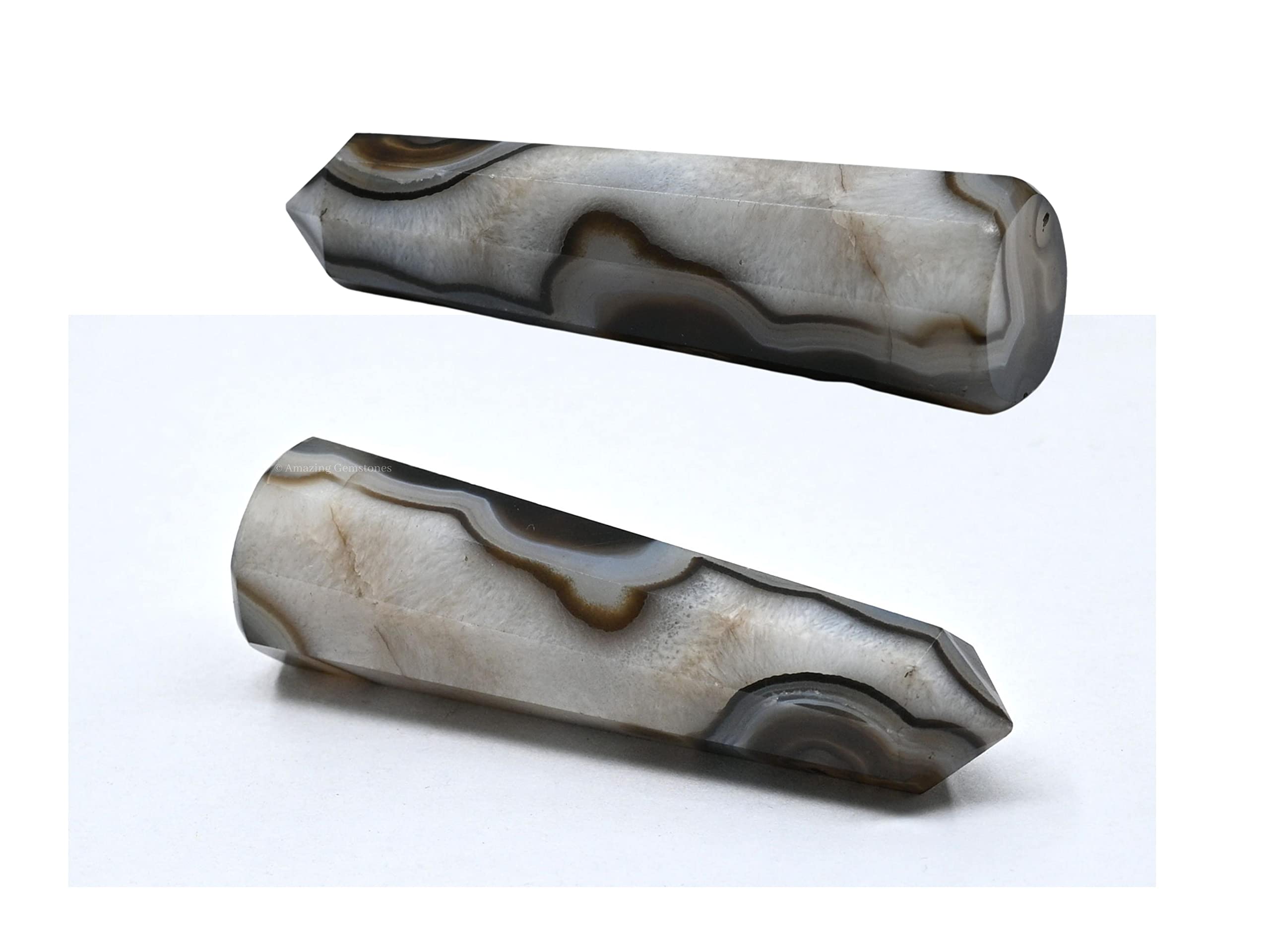 Amazing Gemstone obélisque cristal Onyx noir – équilibre mental et émotionnel
