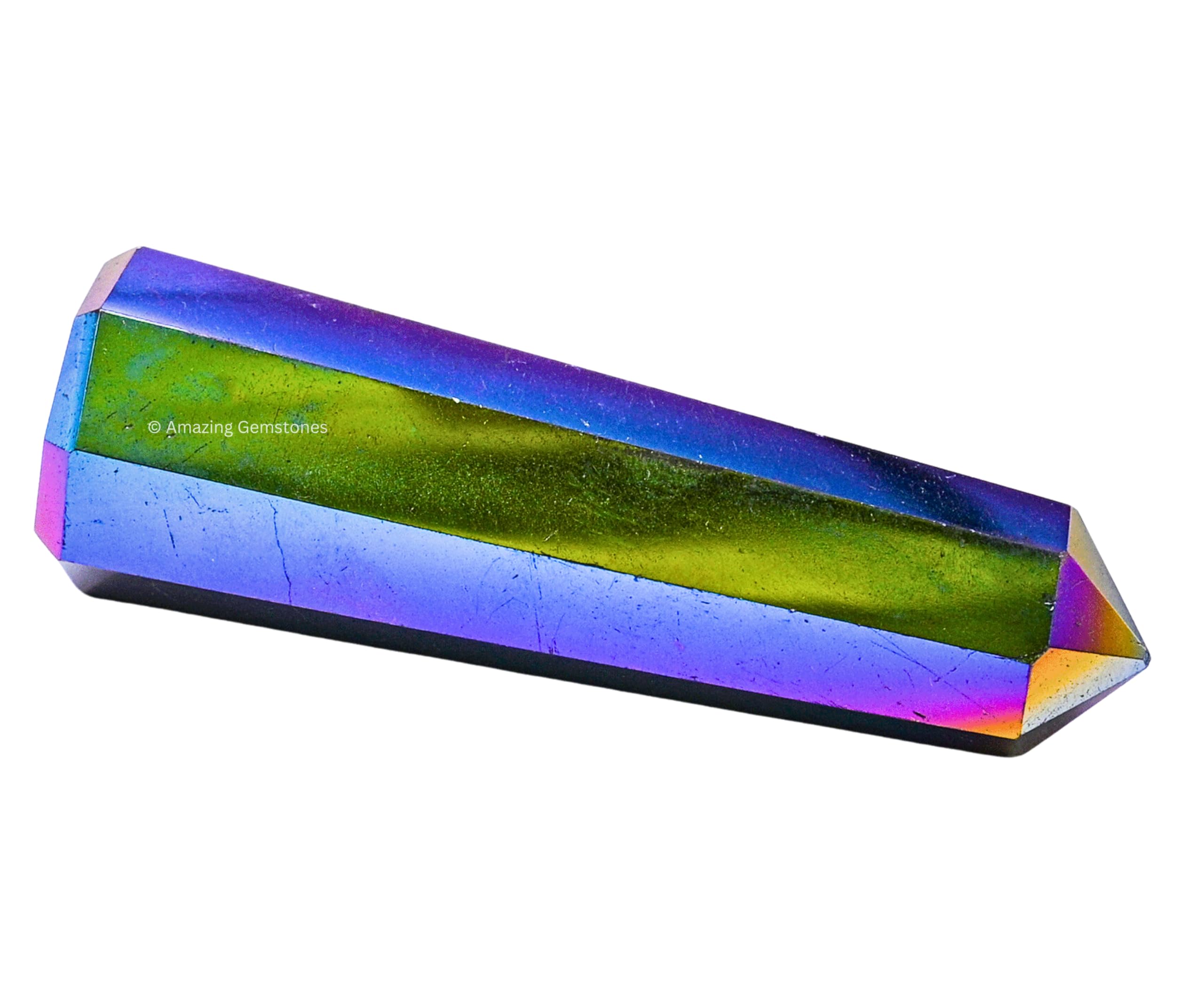 Amazing Gemstone Obélisque énergie quartz, aide à diffuser et concentrer l'énergie dans l'espace.