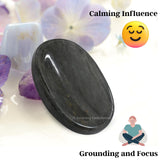 Amazing Gemstone objet-zen pierre-souci bleue aventurine, parfait pour la méditation et le calme.