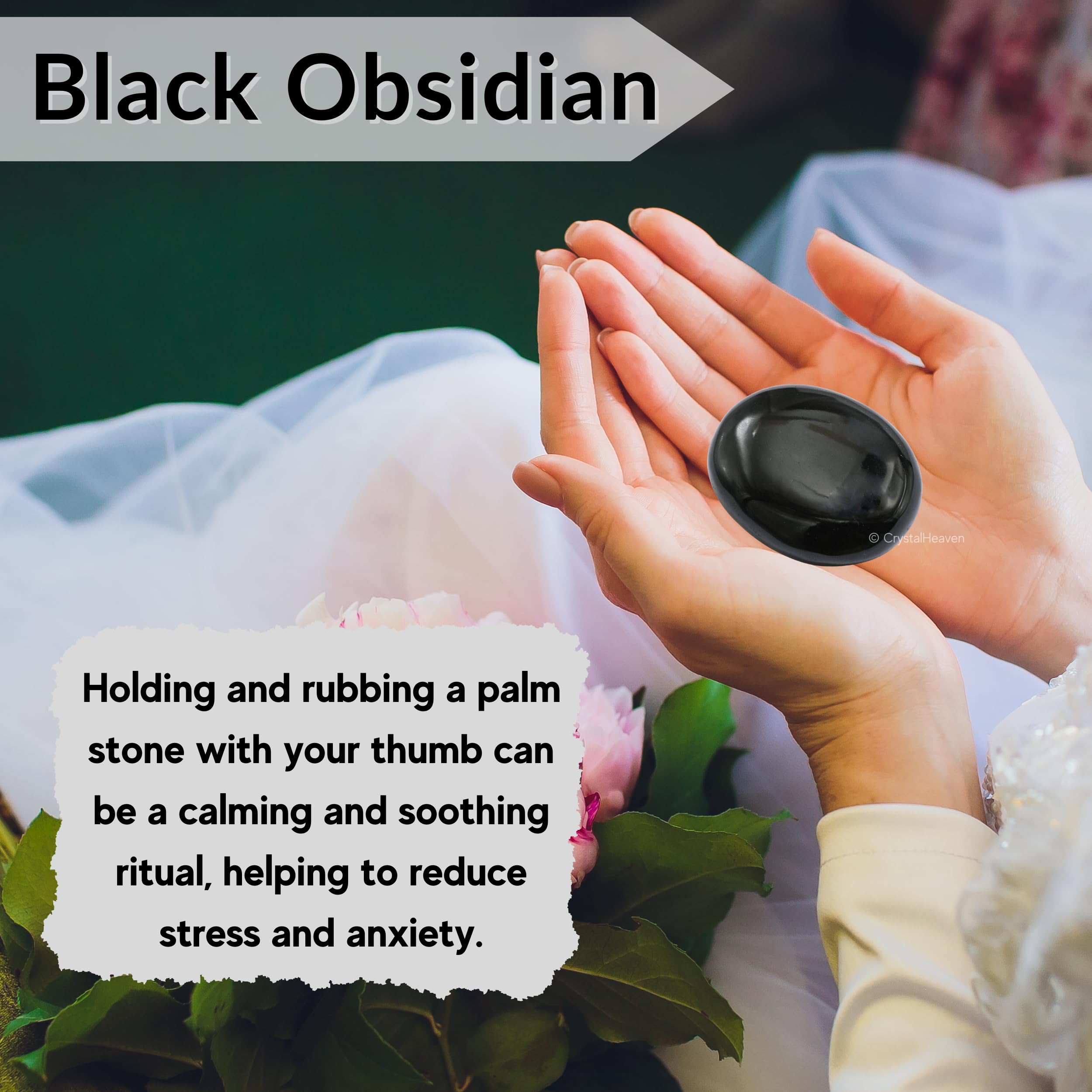 Amazing Gemstone obsidienne noire, cadeau de Noël parfait et raffiné.