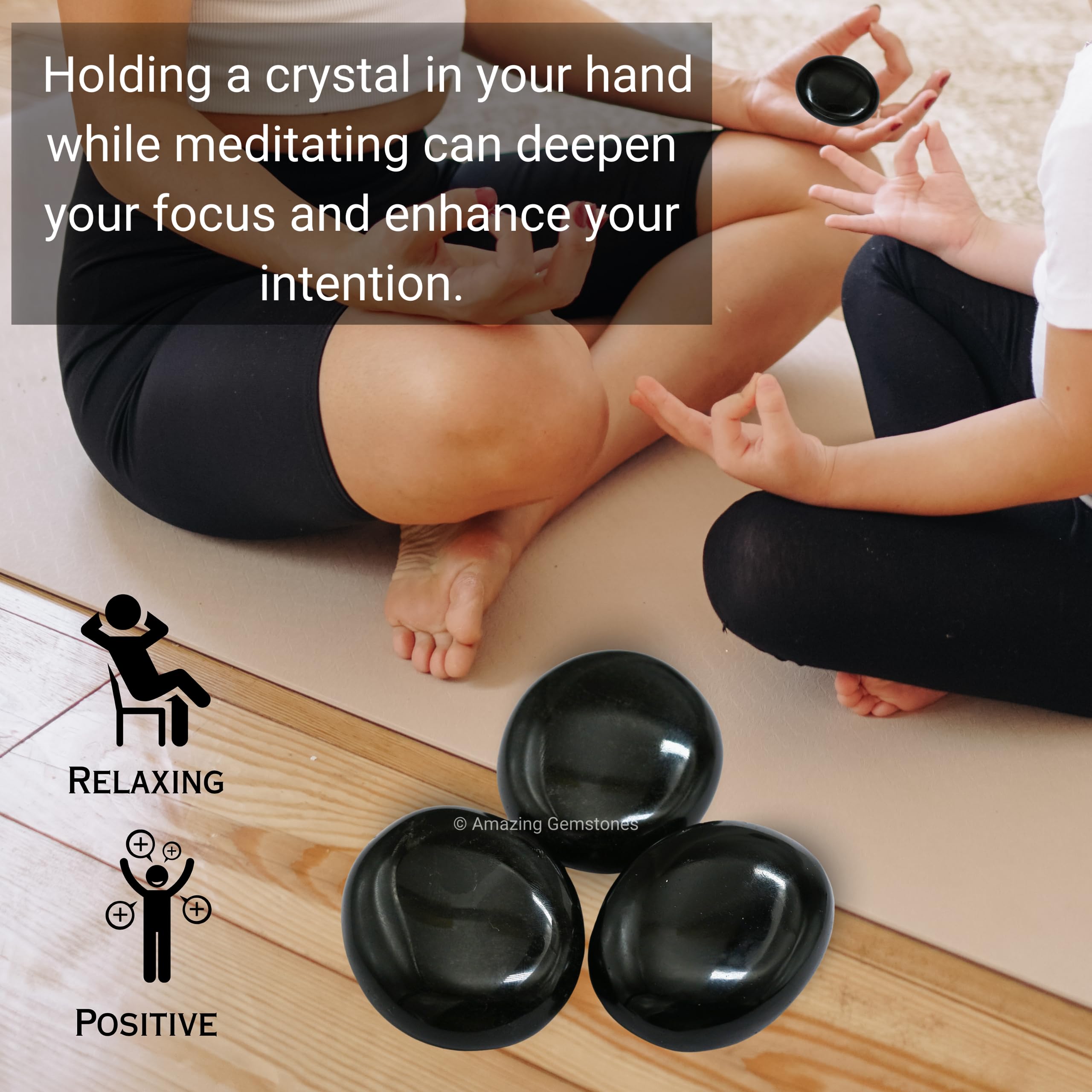 Amazing Gemstone obsidienne noire, cadeau d'anniversaire élégant et symbolique.
