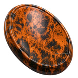 Amazing Gemstone Obsidienne acajou – gros plan sur la pierre d'inquiétude prête pour la méditation