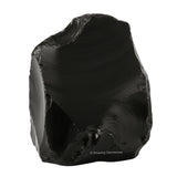 Amazing Gemstone obsidienne noire brute, soutien à la méditation et au calme.