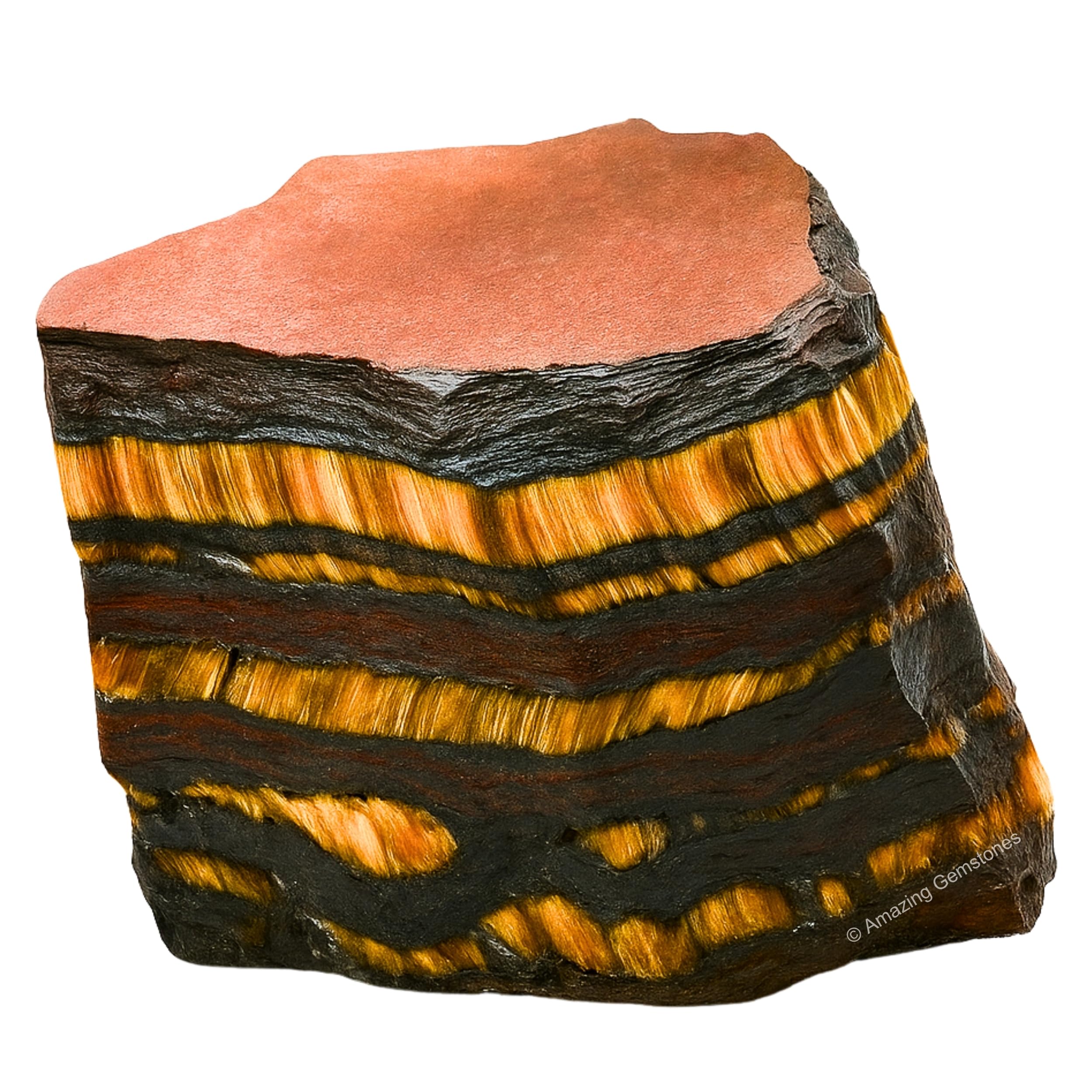 Amazing Gemstone œil de tigre fer brut favorisant concentration et détermination.