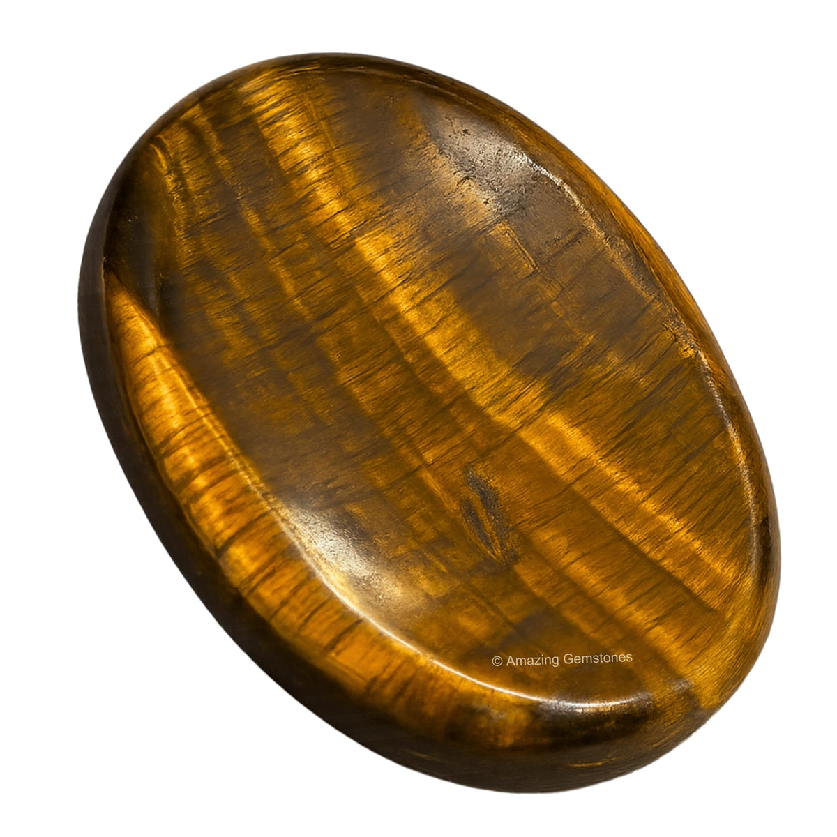 Amazing Gemstone galet œil-de-tigre pour méditation et concentration accrue.