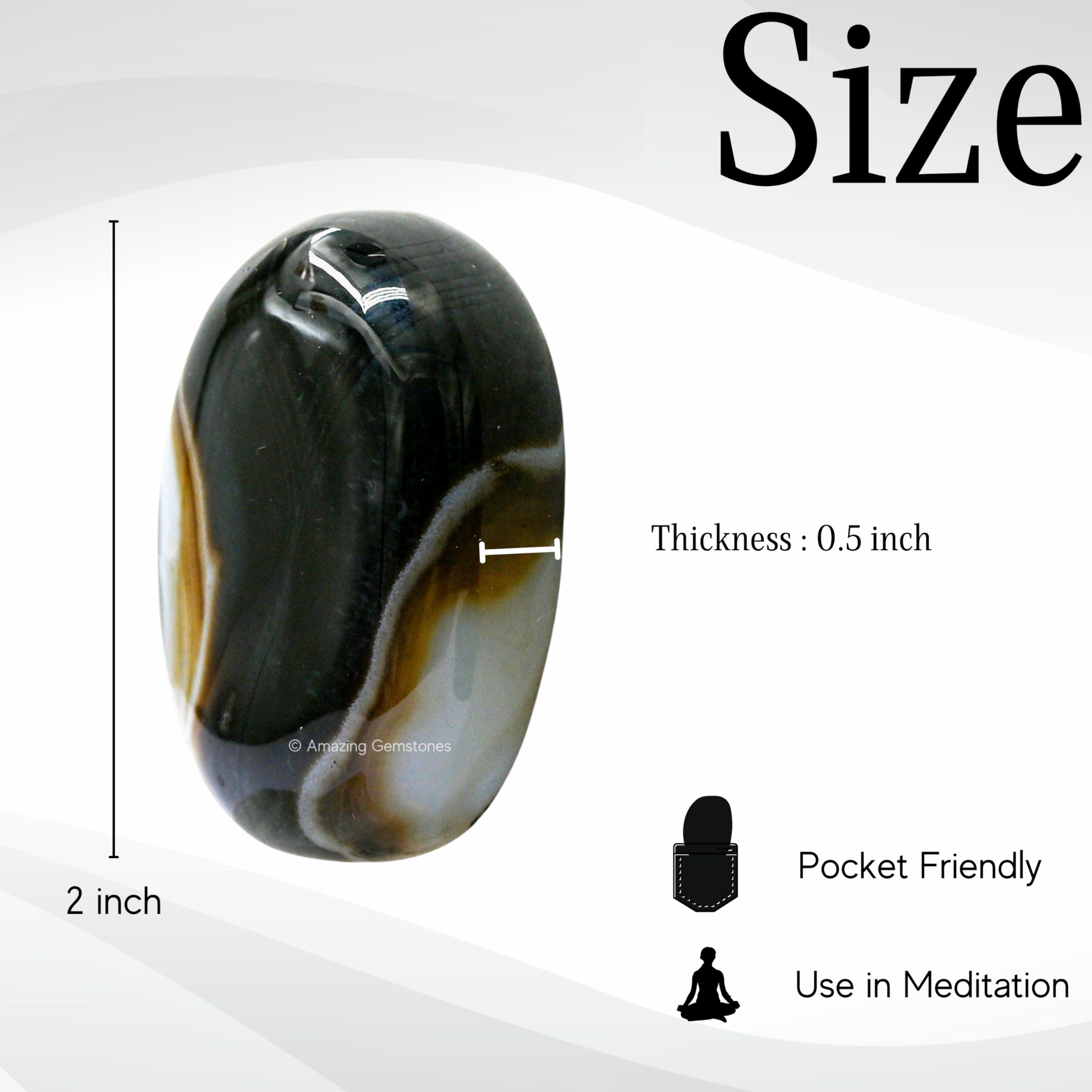 Amazing Gemstone Onyx Noir – utilisé en Reiki et pratique spirituelle