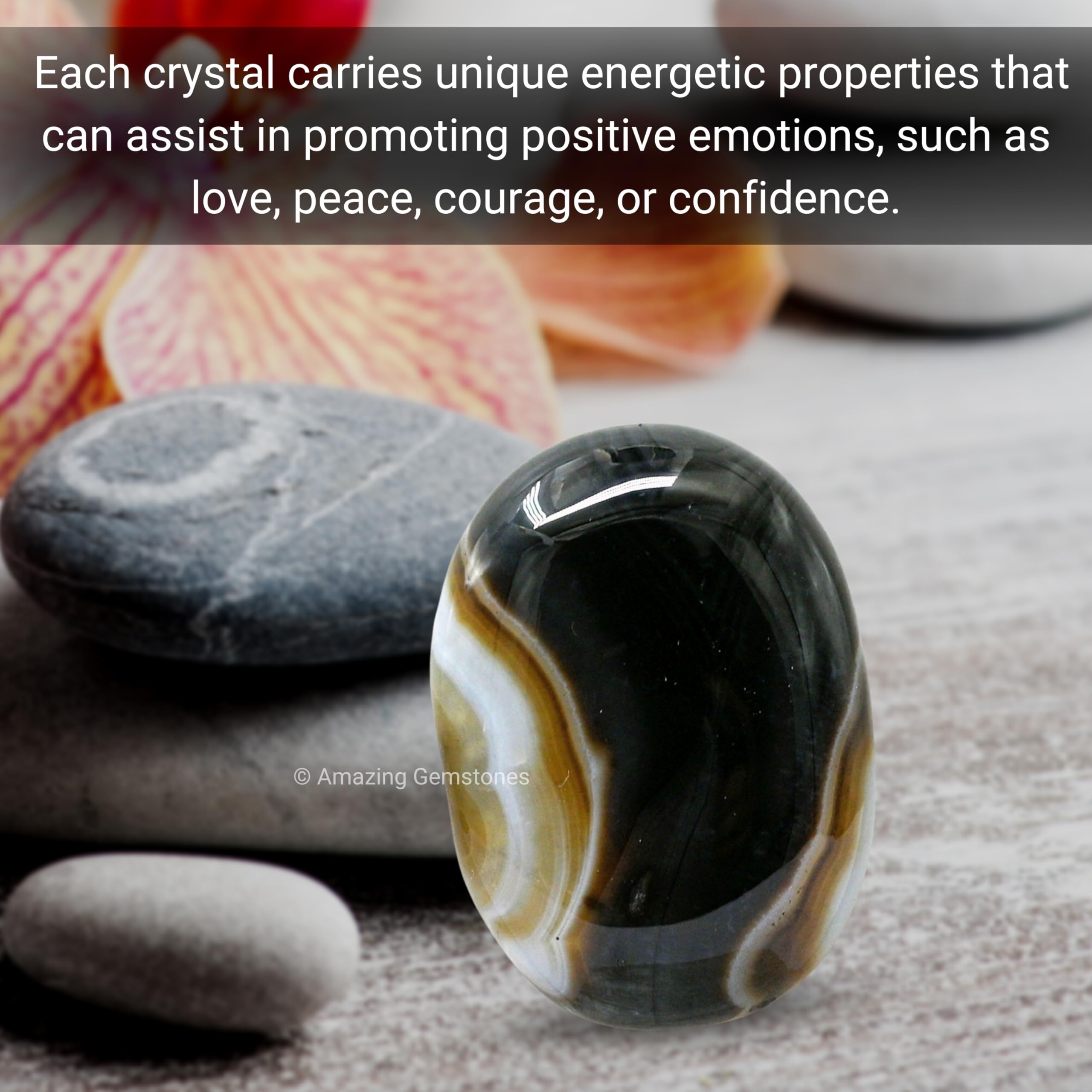 Amazing Gemstone Onyx Noir – petit cadeau de Noël pour bas de Noël