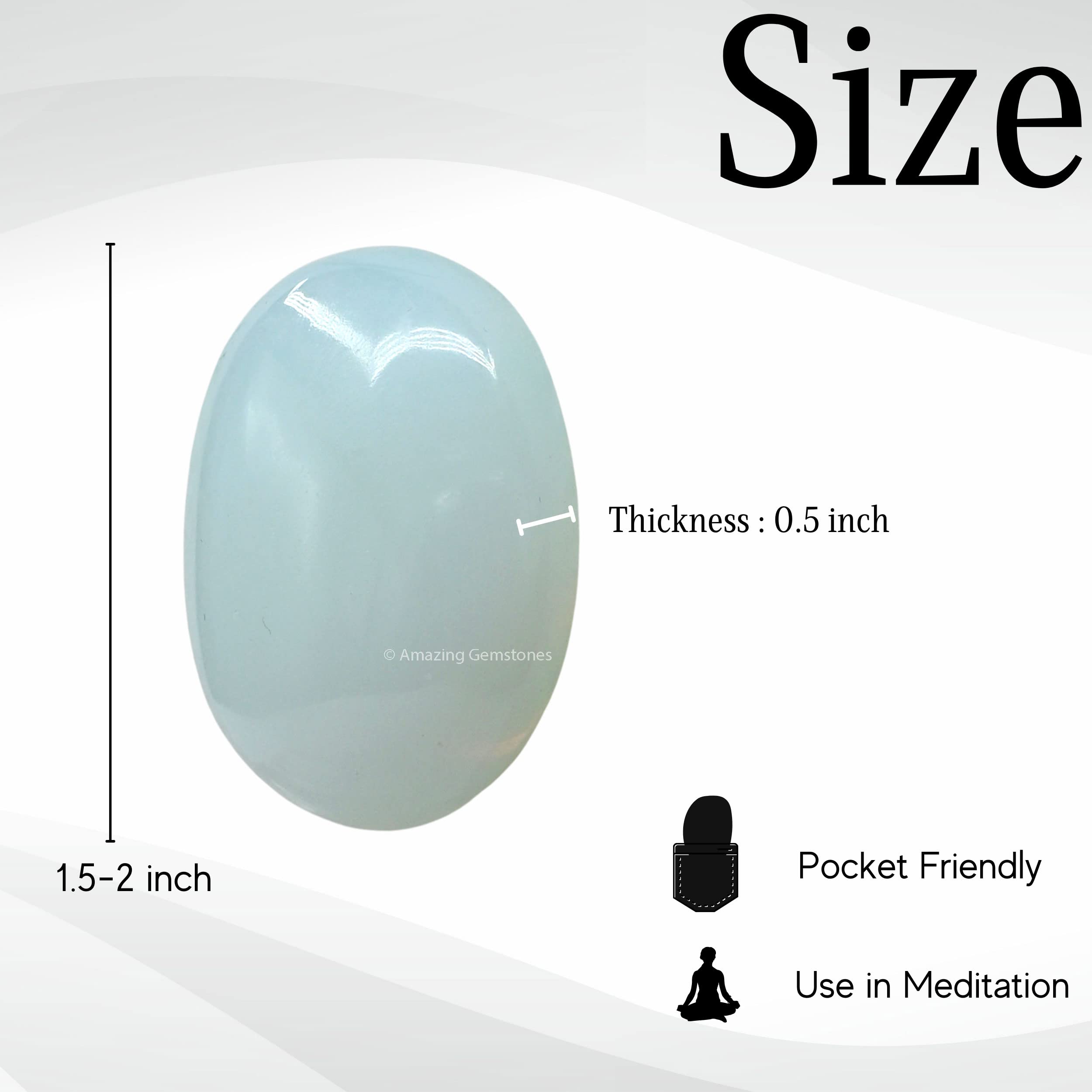 Amazing Gemstone Opalite, pierre-de-paume-meditation, accessoire idéal pour séances de respiration