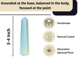 Amazing Gemstone Opalite Tower mesurant 7,5-10 cm pour un coin énergie discret.