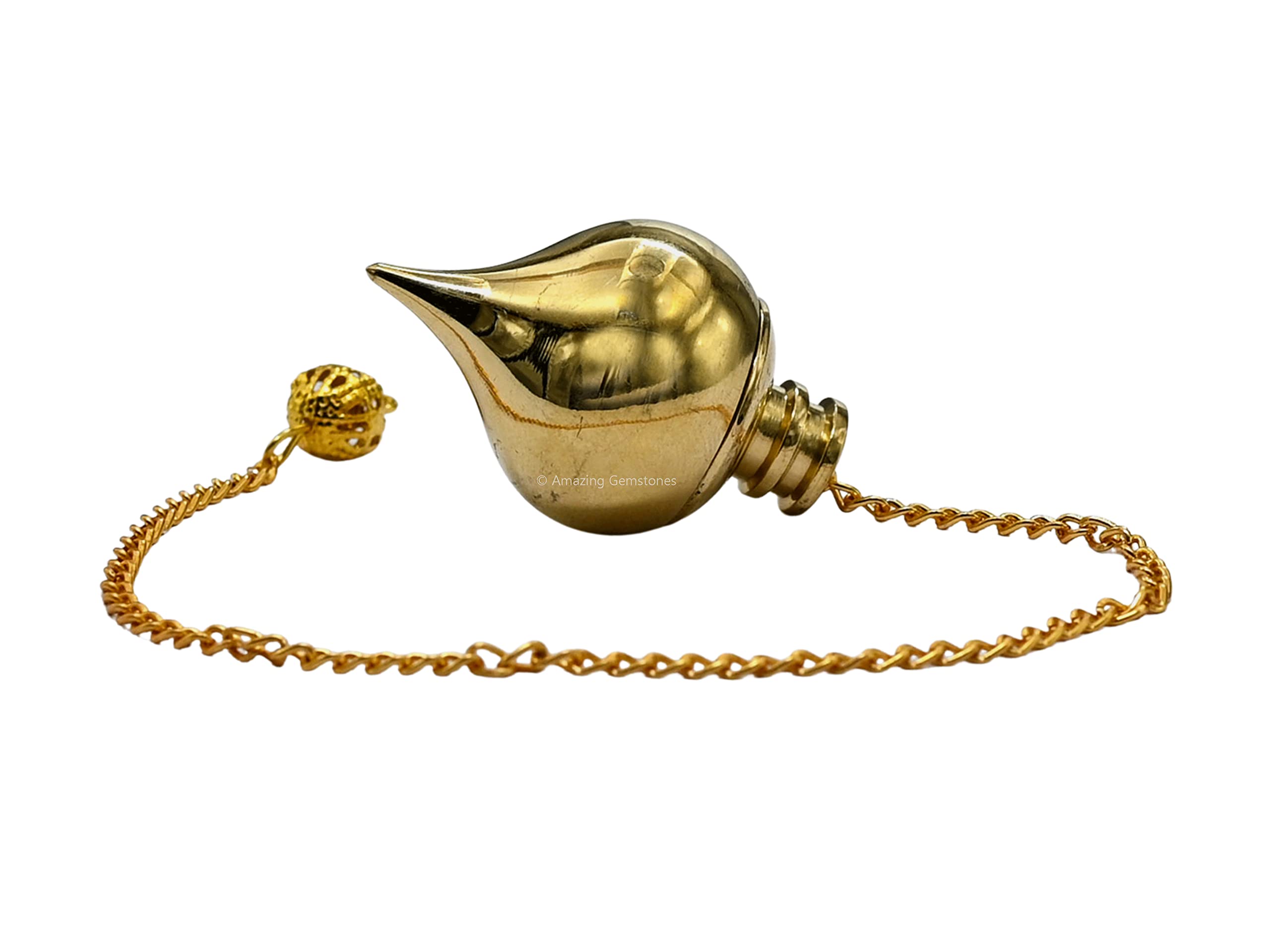 Amazing Gemstone pendule acier-cuivre, poids équilibré pour une utilisation fiable.