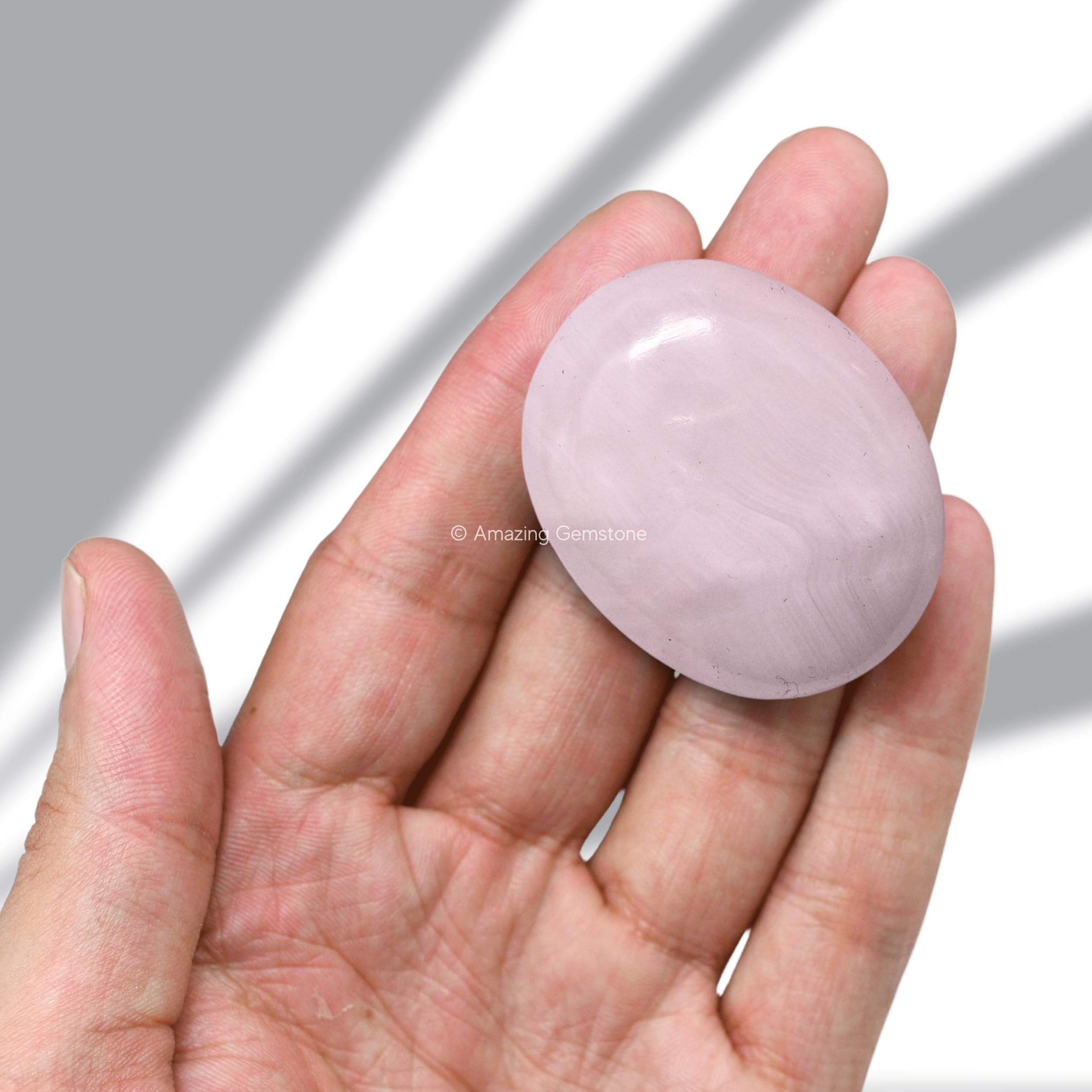 Amazing Gemstone pierre palmaire rose — décoration zen et élégante