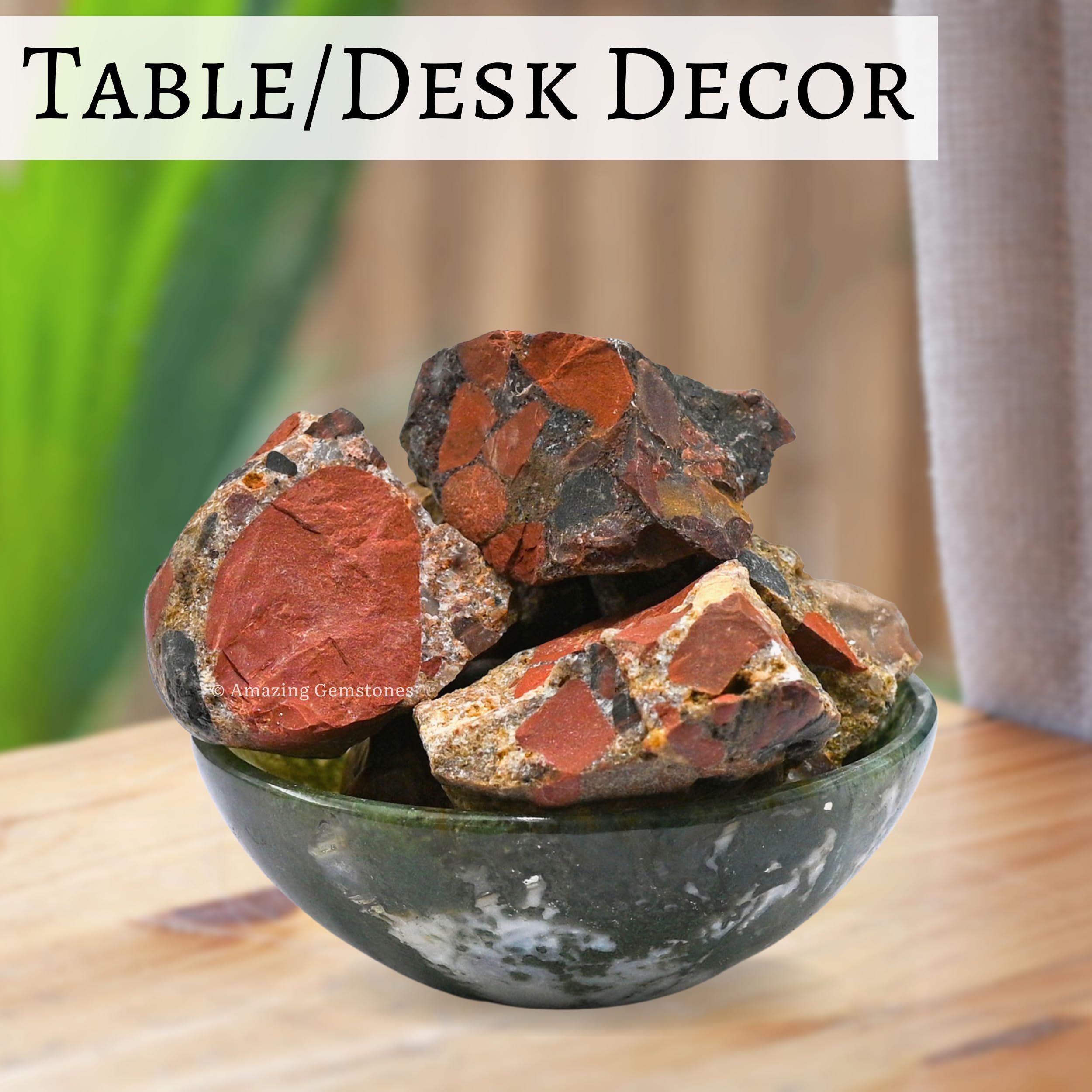 Amazing Gemstone pièce unique jaspe tacheté, parfaite pour méditation et ancrage.