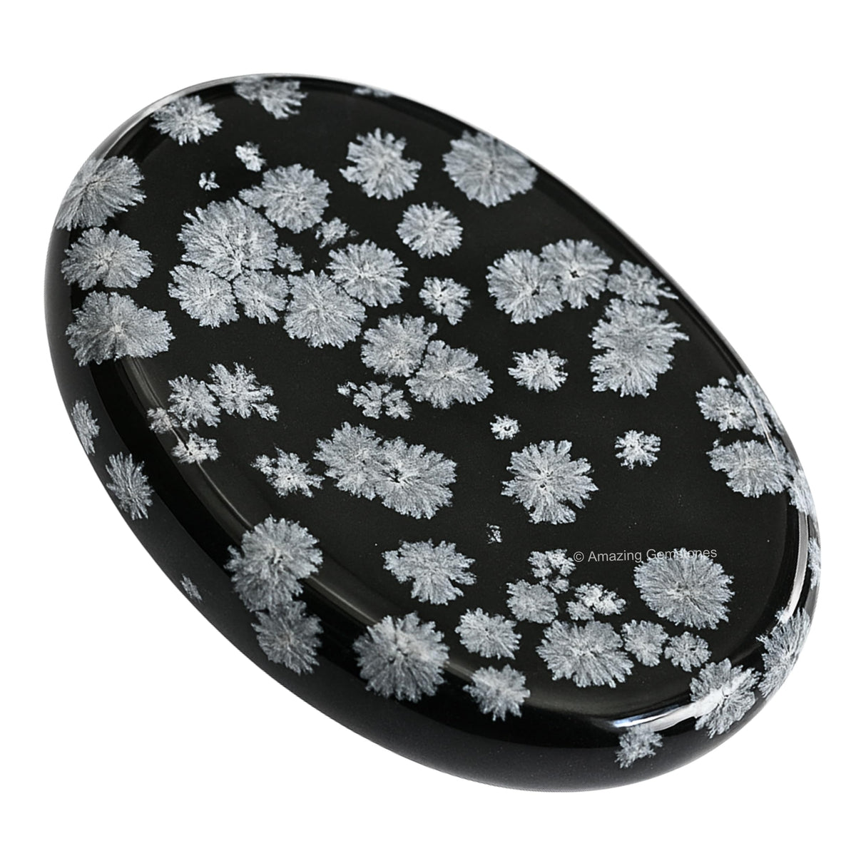 Amazing Gemstone – pierre flocon de neige obsidien pour le stress et la concentration