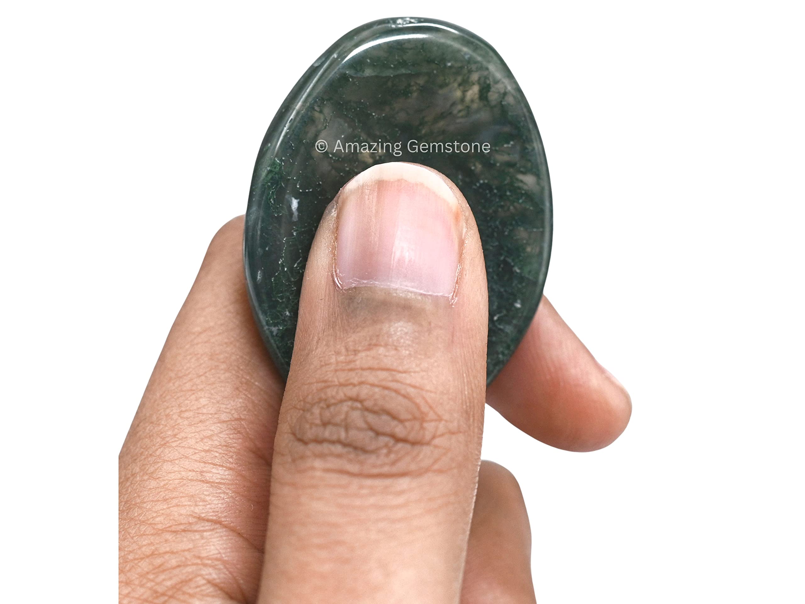 Amazing Gemstone Moss Agate, pierre-harmonie: contribue à l’équilibrage des énergies.