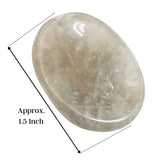 Amazing Gemstone Pierre d'inquiétude en quartz fumé, pose méditation: accessoire tactile pour concentration et calme.