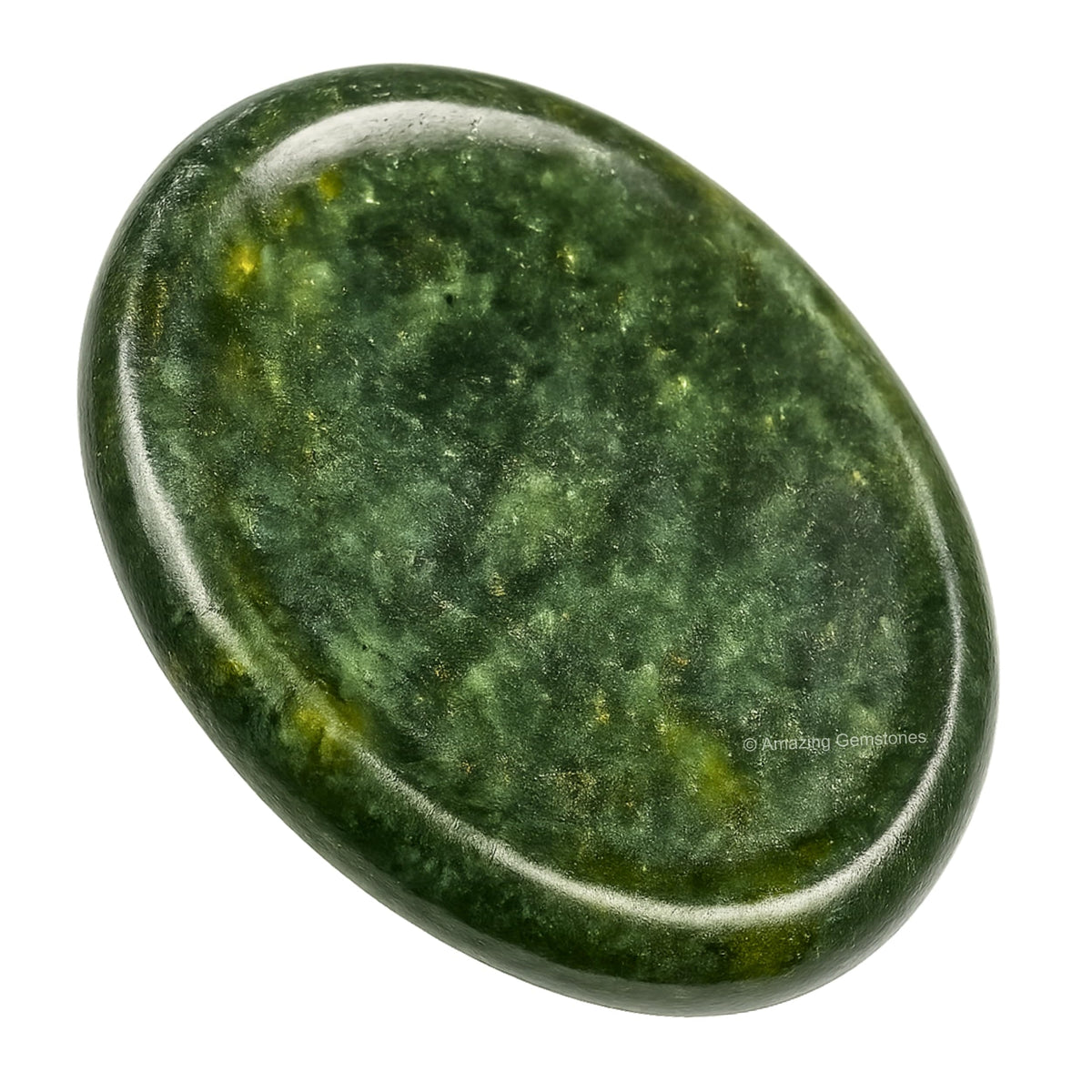 Amazing Gemstone: pierre-inquiétude-verte pour méditation et relaxation