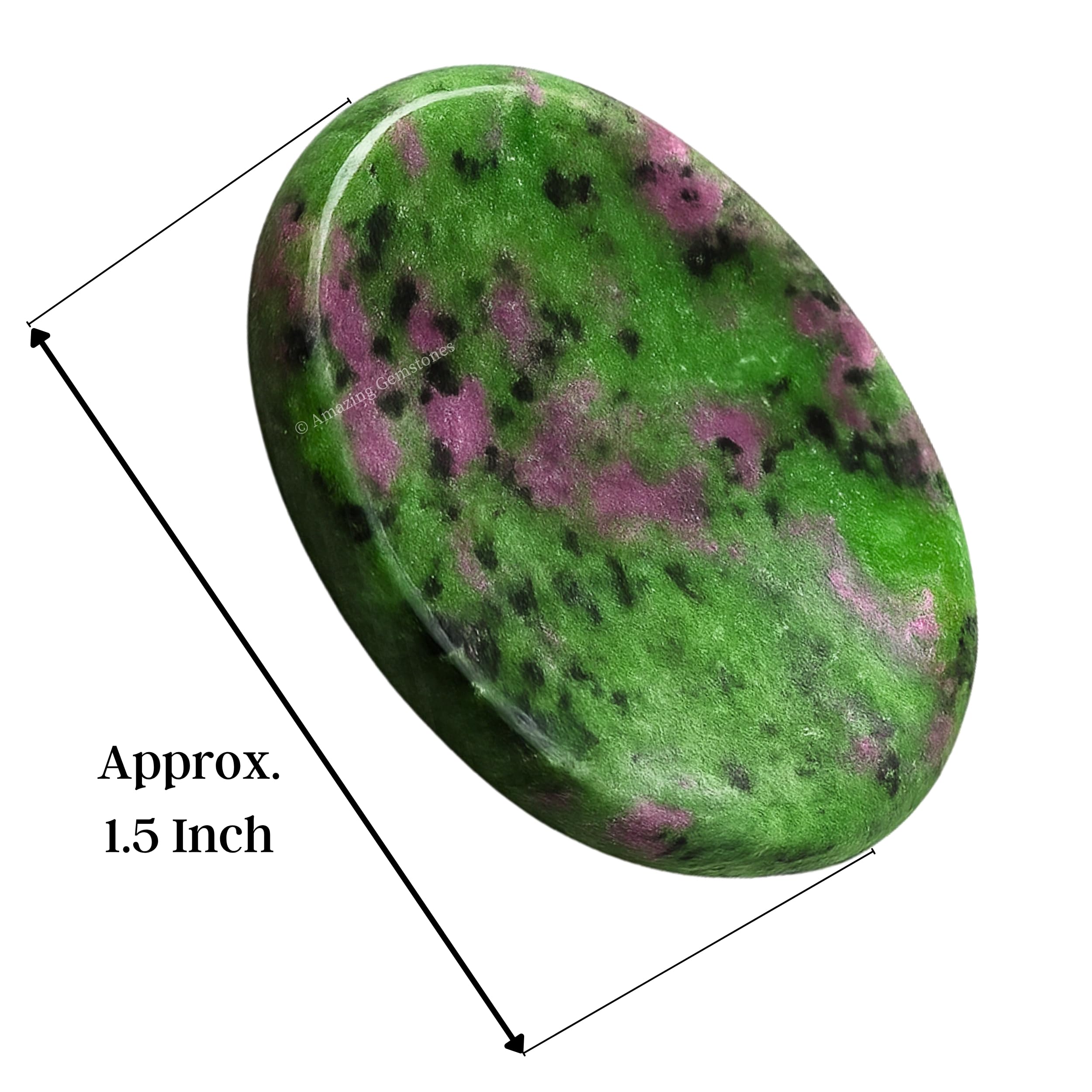 Amazing Gemstone – pierre de méditation rubis-zoisite prête pour les séances